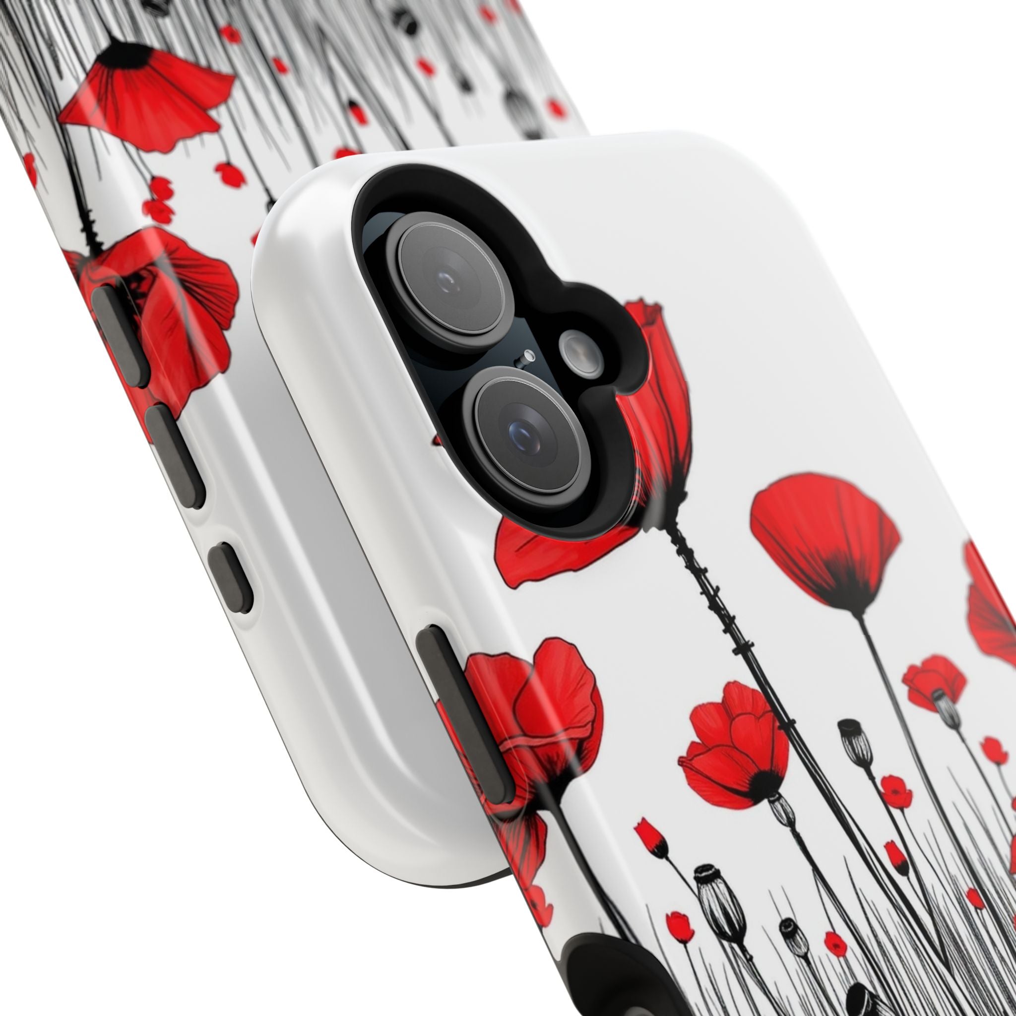 iPhone Poppy Field Cinematic Art Bold Modern Everyday Snap Case · iPhone Case