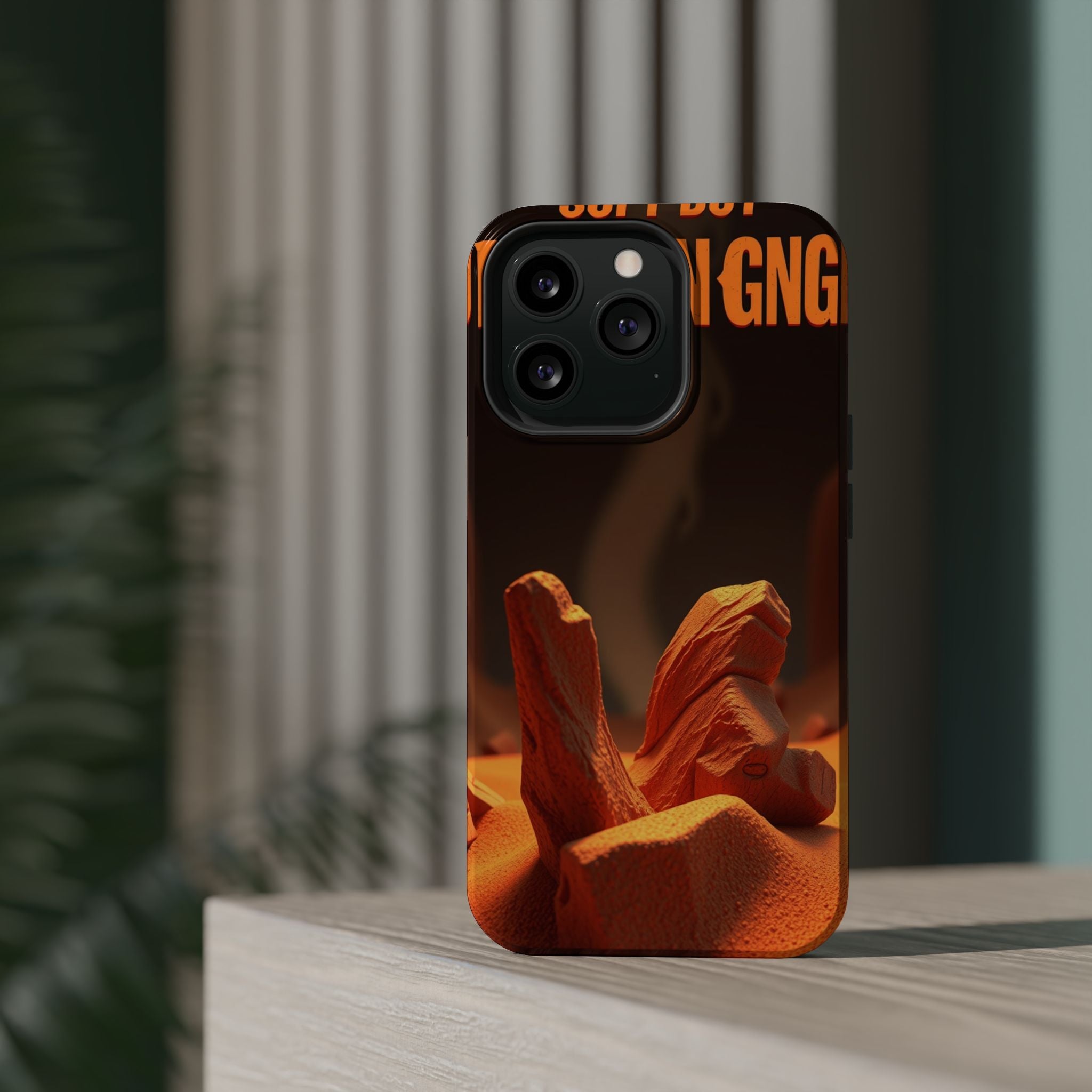 iPhone Earthy Soft but Unhinged Design Slim Everyday Designer Case · iPhone Case