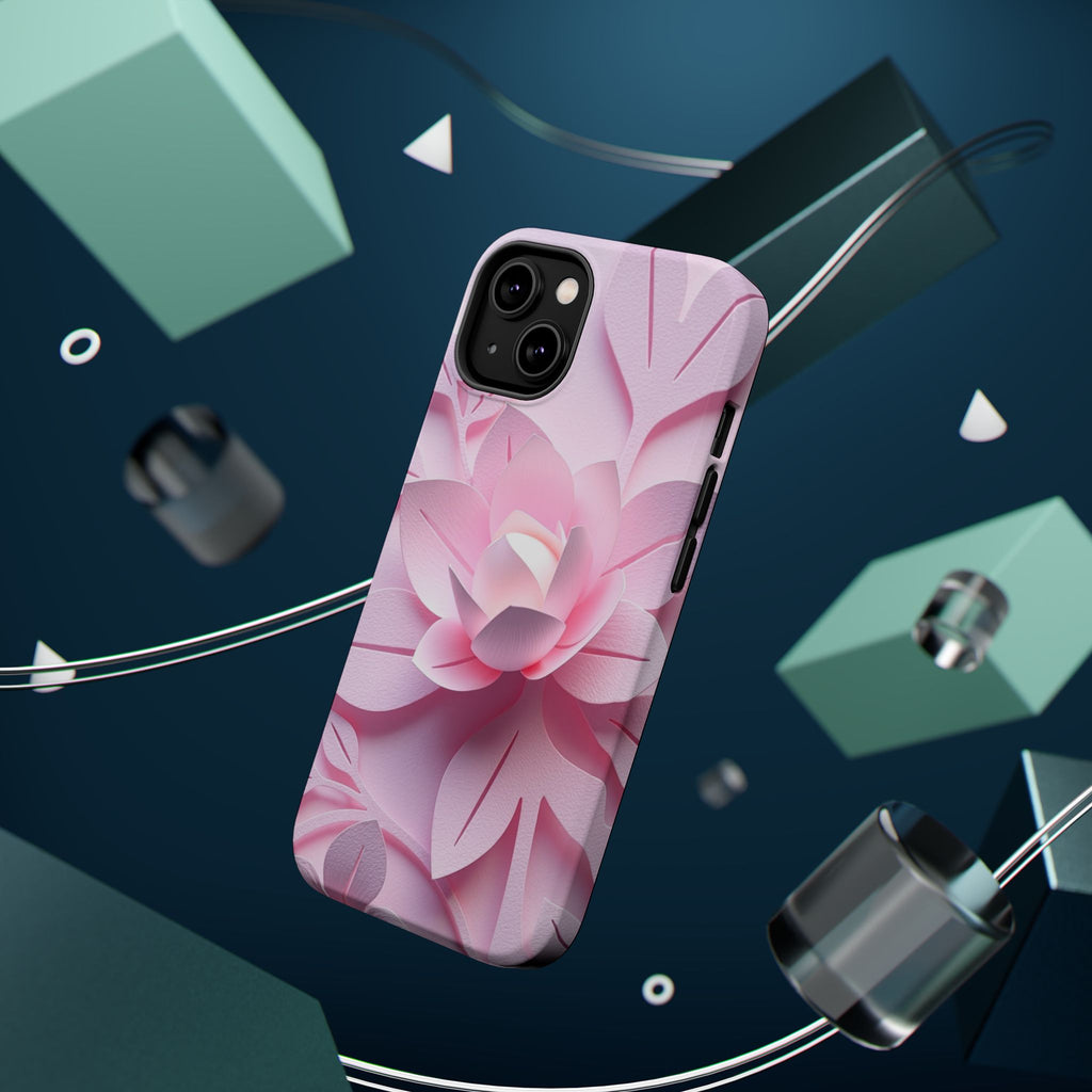 iPhone Floral Geometric Paper Cut Art Slim Everyday Designer Case · iPhone Case