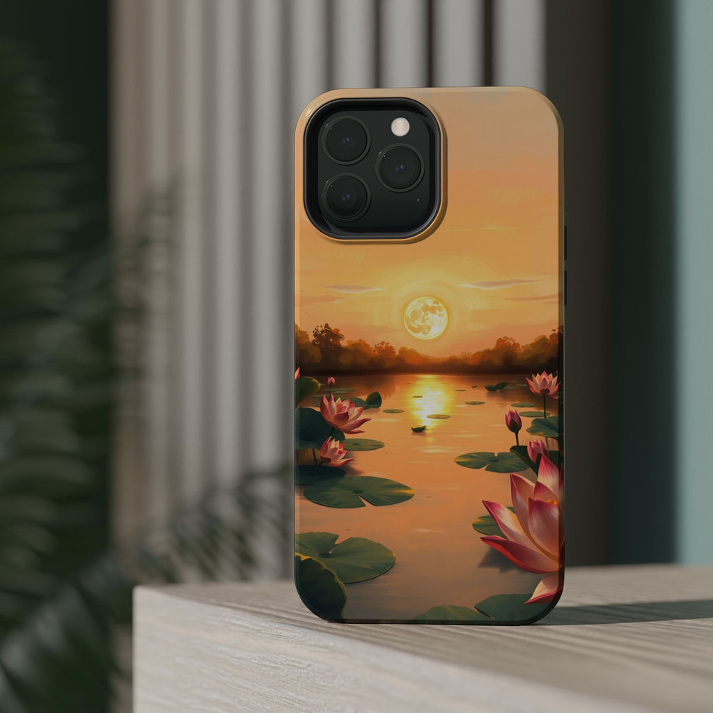 iPhone Lotus Pond Oil Painting Impressionist Slim iPhone Everyday · iPhone Case