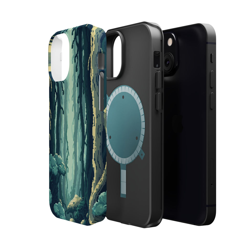 iPhone Kelp Forest Pixel Art -Bit Bold Modern Everyday Snap Case · iPhone Case