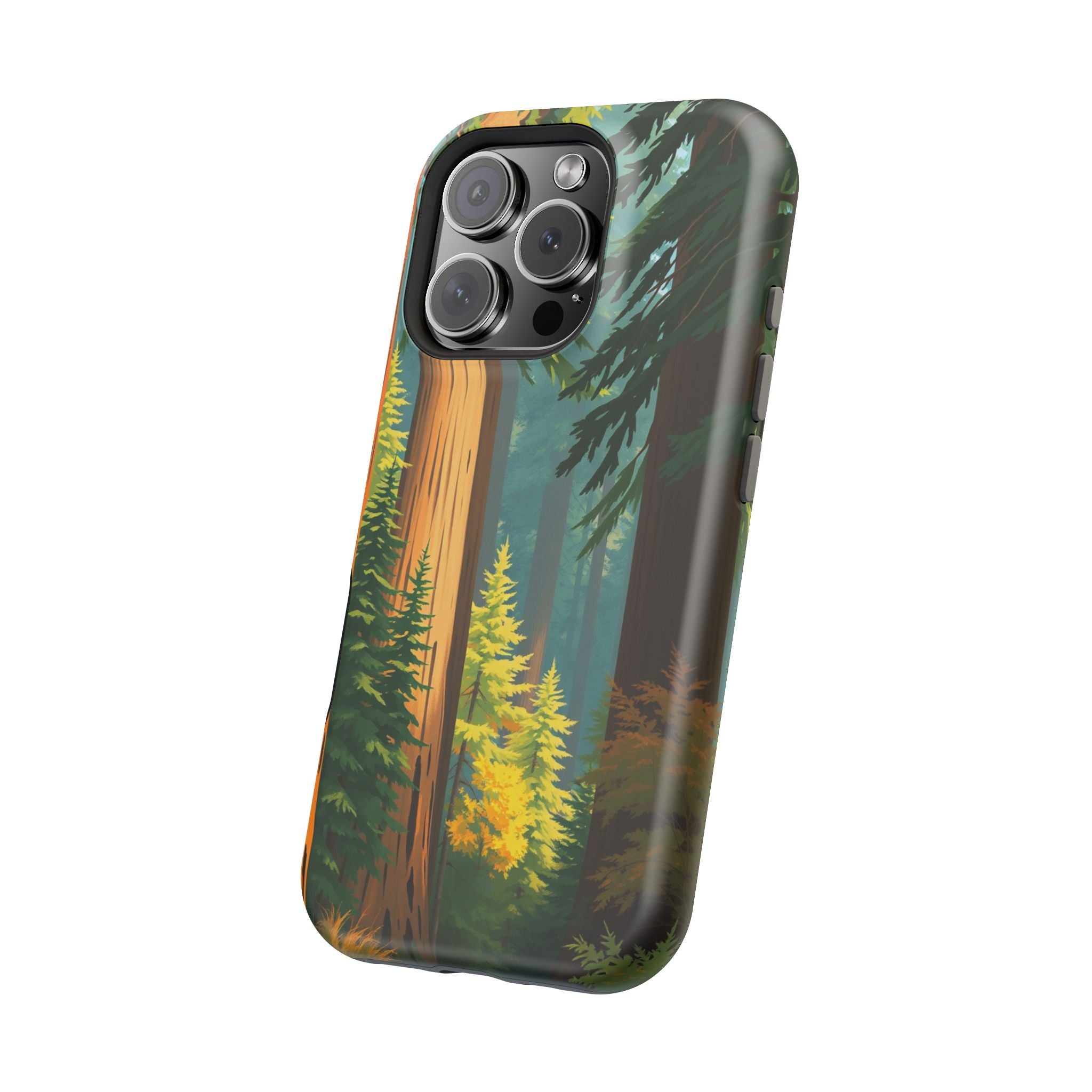 iPhone Redwood Forest Oil Painting Impressionist Clean iPhone Minimal · iPhone C