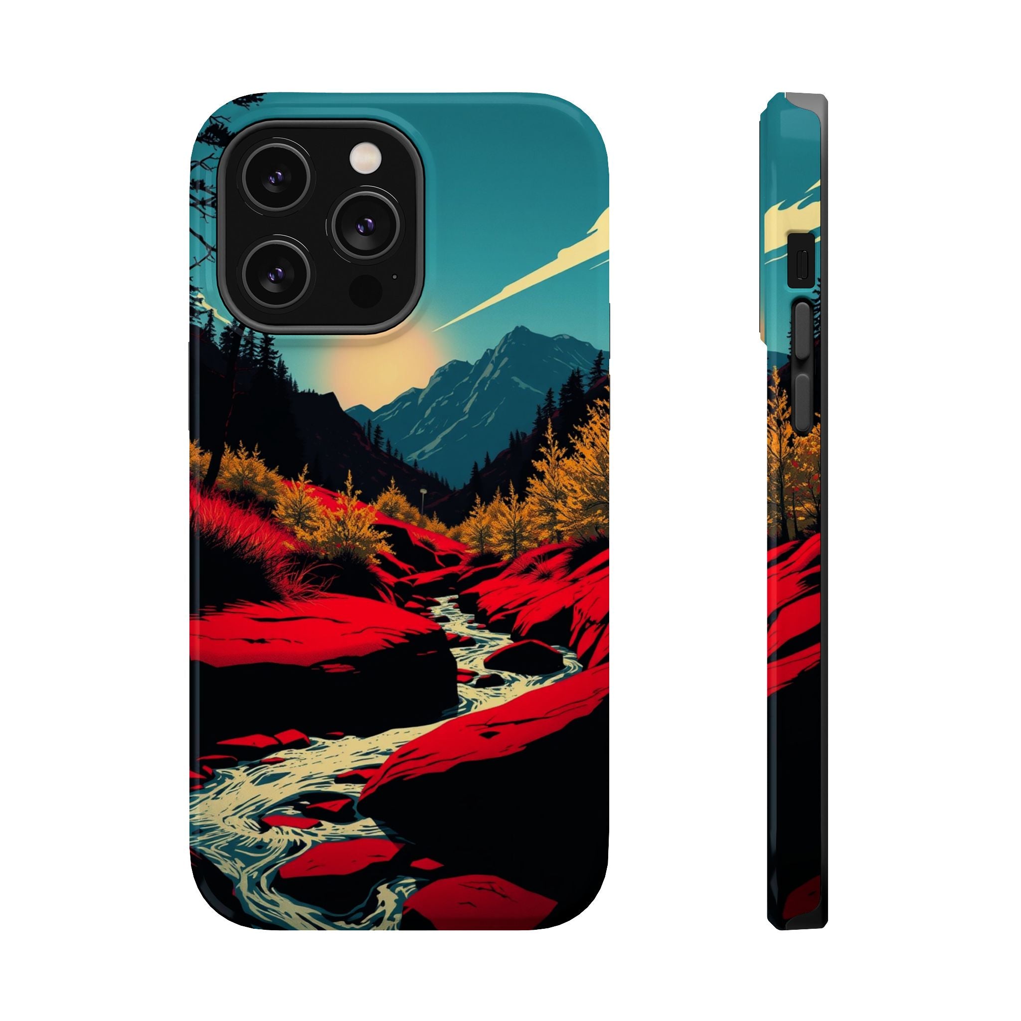 iPhone Earthy Spring Creek Design Bold Modern Everyday Snap Case · iPhone Case