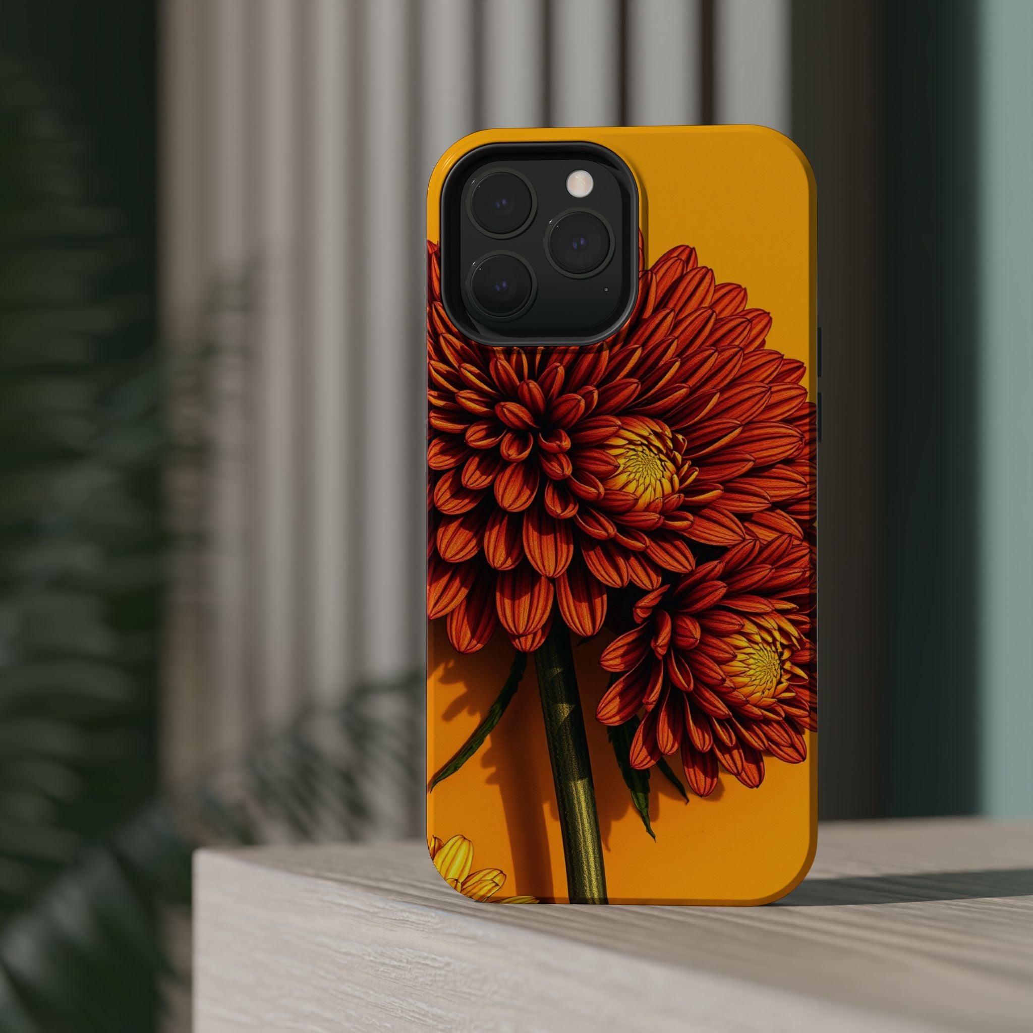 iPhone Mustard And Rust Ranunculus Stack Slim Everyday iPhone 14 · iPhone Case