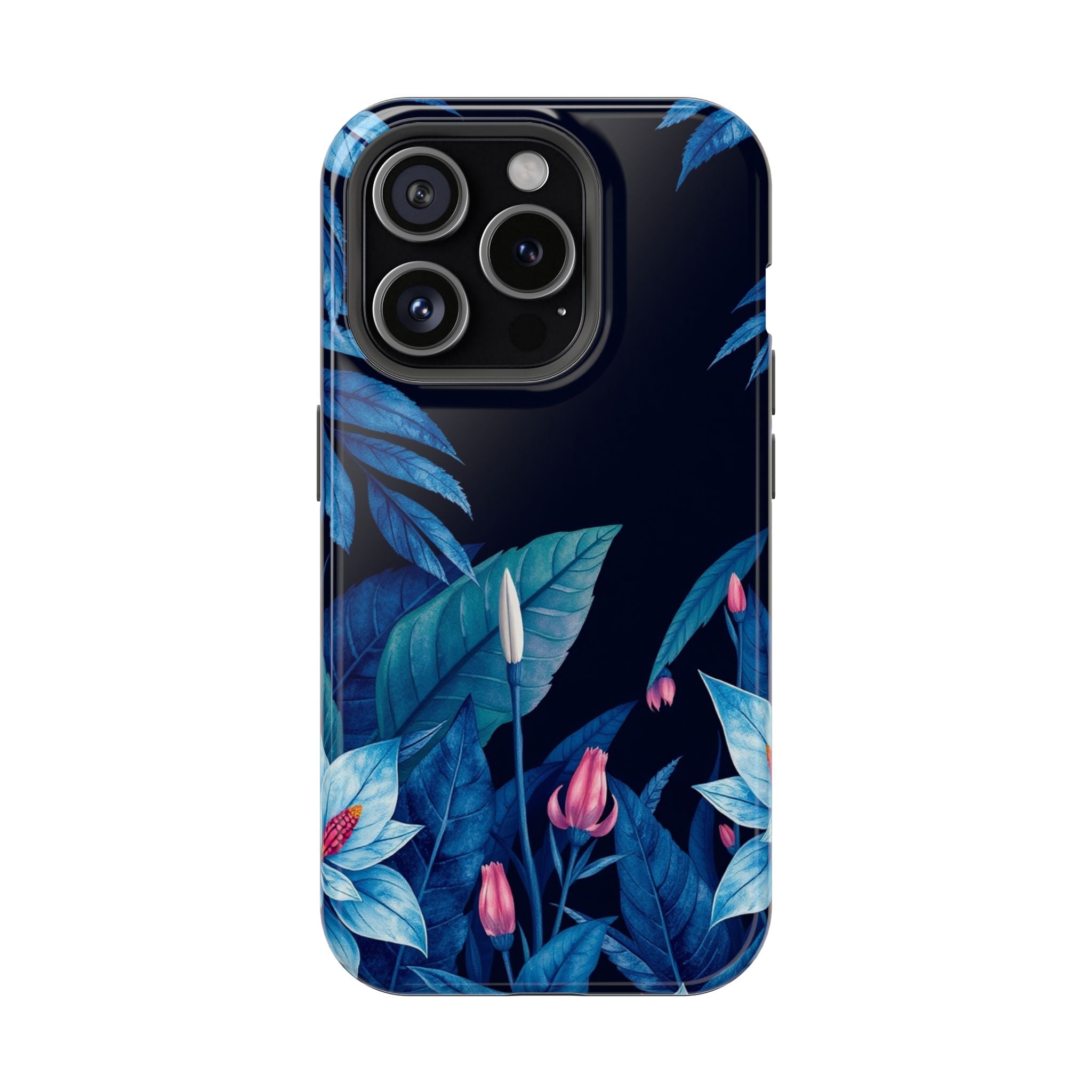 iPhone Serene Jungle Floral Design Clean Minimal Snap Cas Slim Snap Case · iPhon