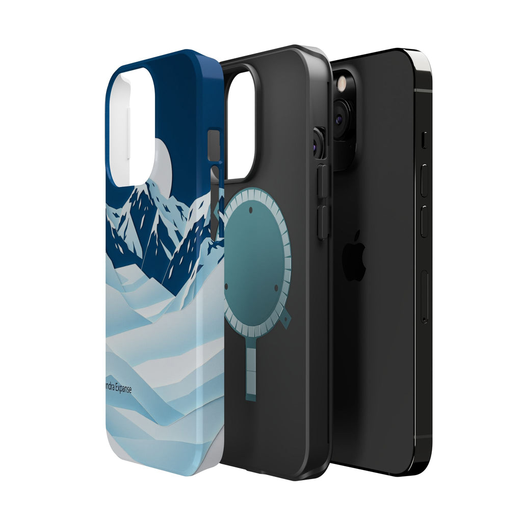 iPhone Midnight Blue And Silver Tundra Expanse Clean iPhone 12 Minimal · iPhone