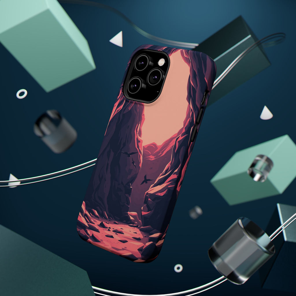 iPhone Rose Pink And Cream Dark Crystal Cave Slim Everyday Designer Case · iPhon