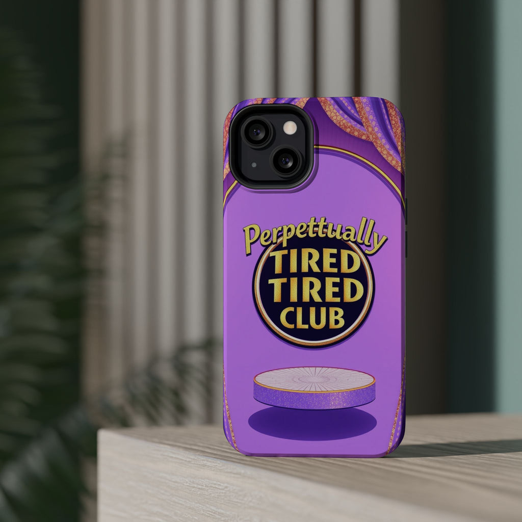 iPhone Perpetually Tired Club Bold Art Slim Everyday Designer Case · iPhone Case