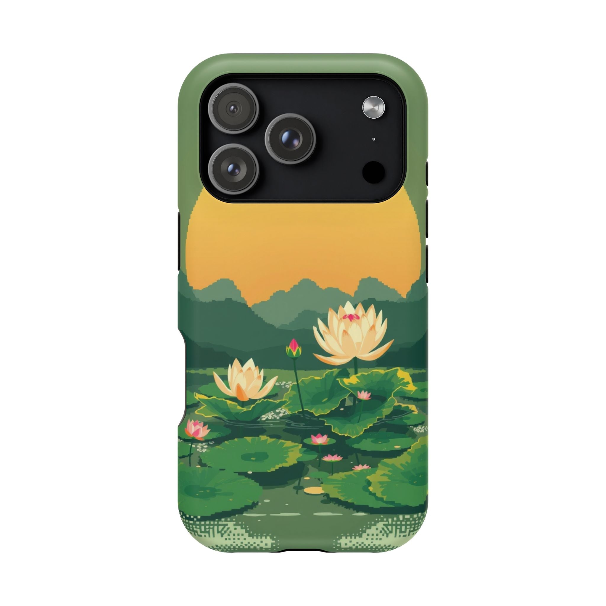 iPhone Lotus Pond Enchanted Art Slim Everyday Designer Case · iPhone Case