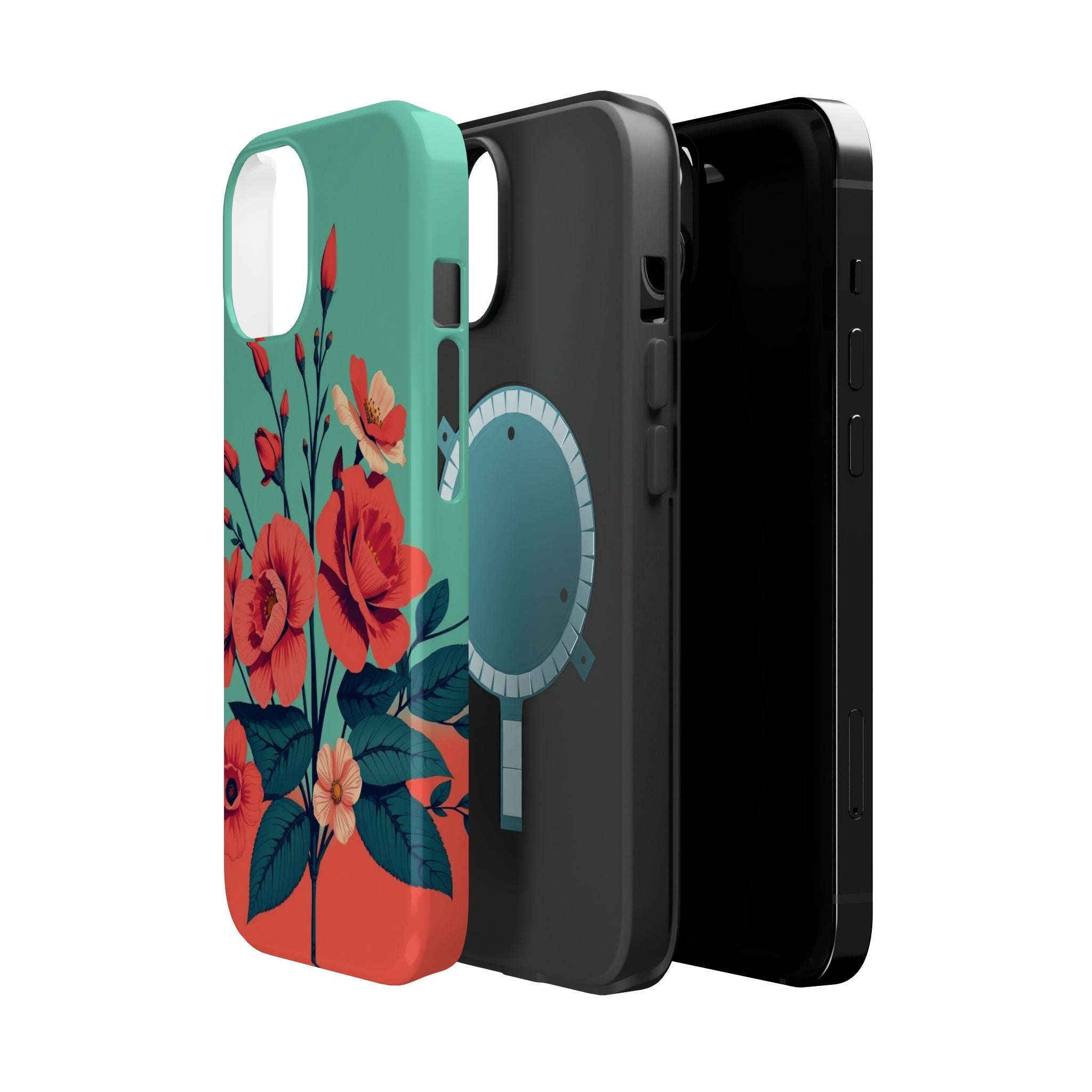iPhone Pin-up Floral Cinematic Art Bold Modern Everyday Snap Case · iPhone Case