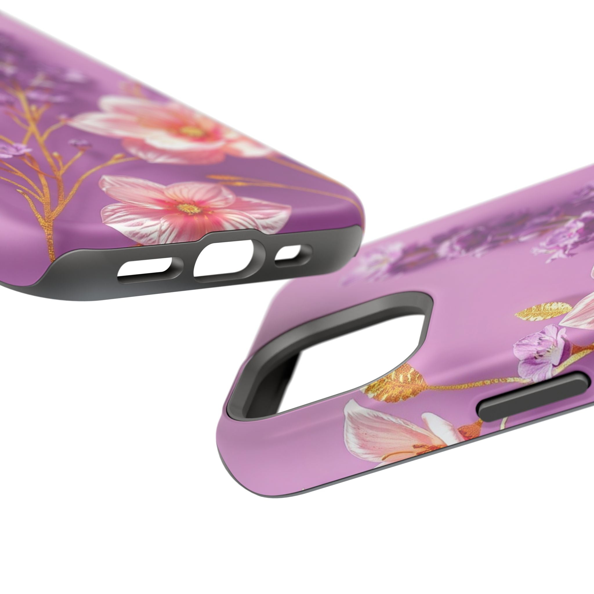 iPhone Radiant Floral Gold Foil Design Slim Everyday Designer Case · iPhone Case
