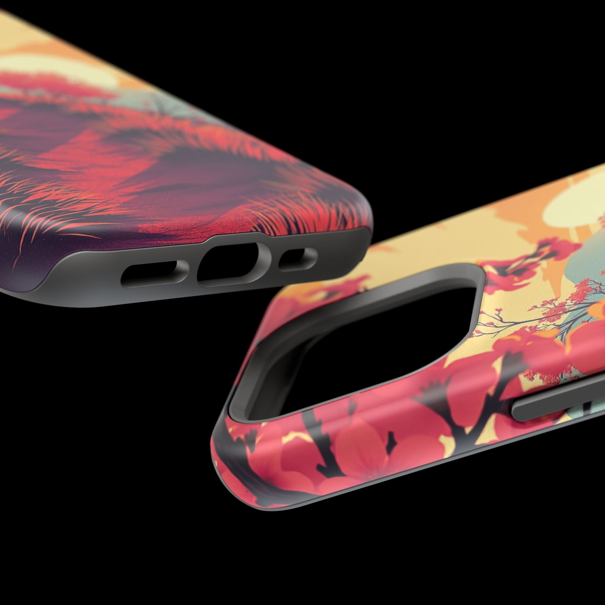 iPhone Sunset Amber And Peach Blossom Trail Soft iPhone 15 Finish · iPhone Case