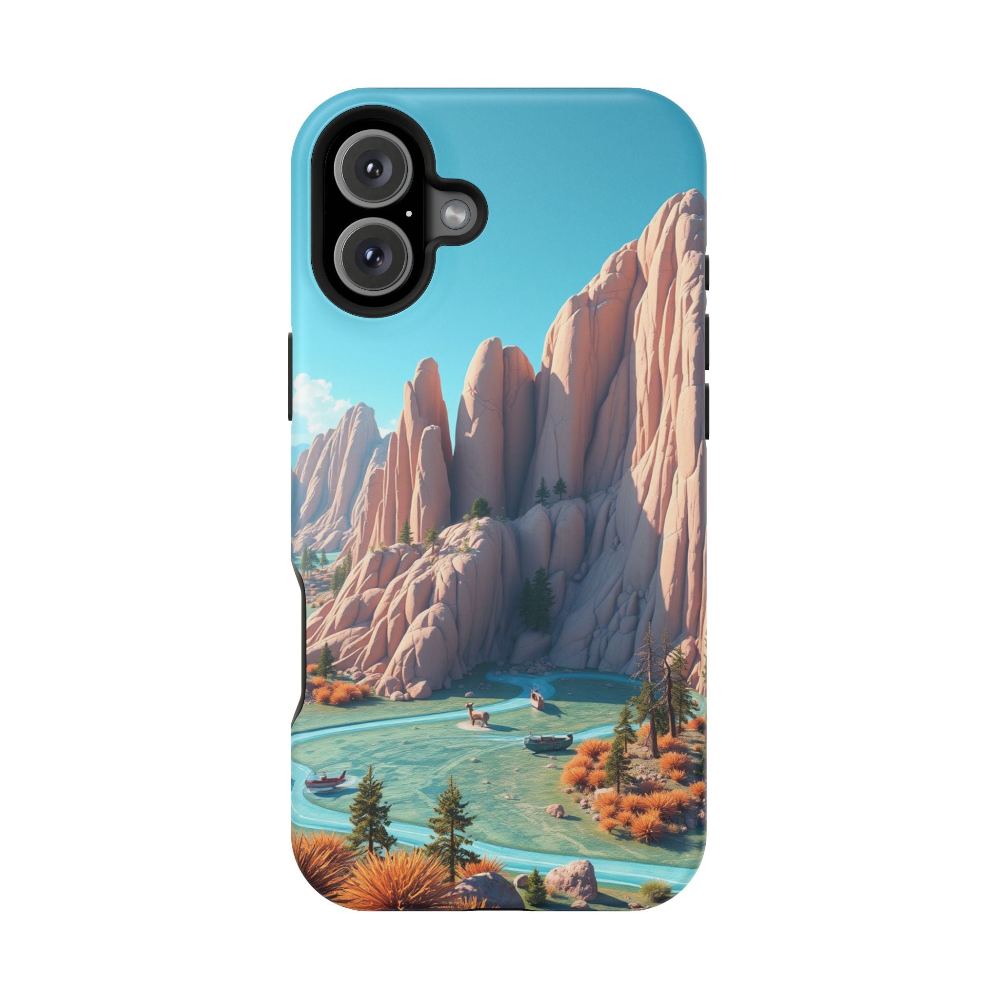 iPhone Pine Ridge Electric Art Slim Everyday Designer Case · iPhone Case