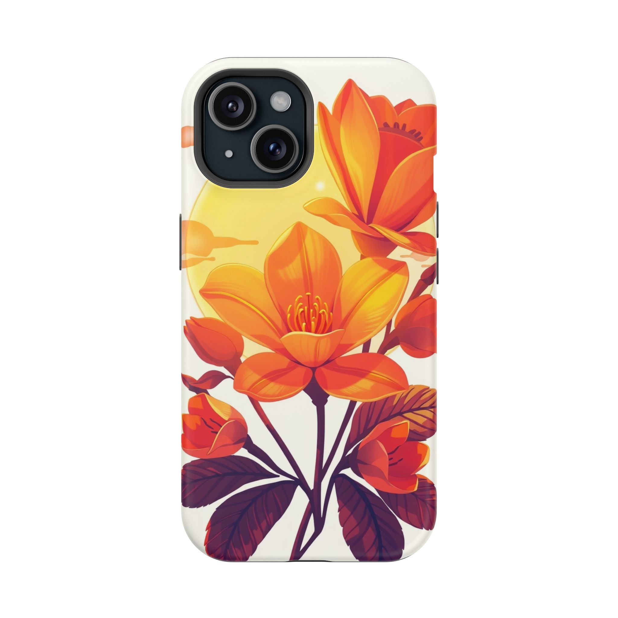 iPhone Dreamy Neon Floral Design Bold Modern Everyday Snap Case · iPhone Case