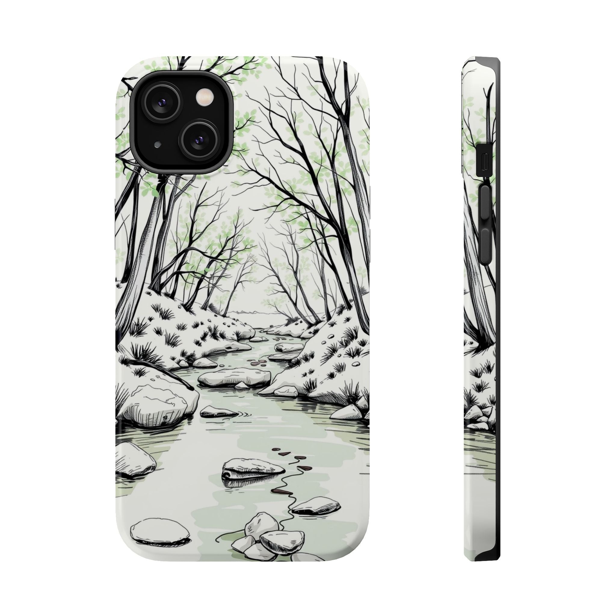 iPhone Sage And Ivory Spring Creek Bold Modern Everyday Snap Case · iPhone Case