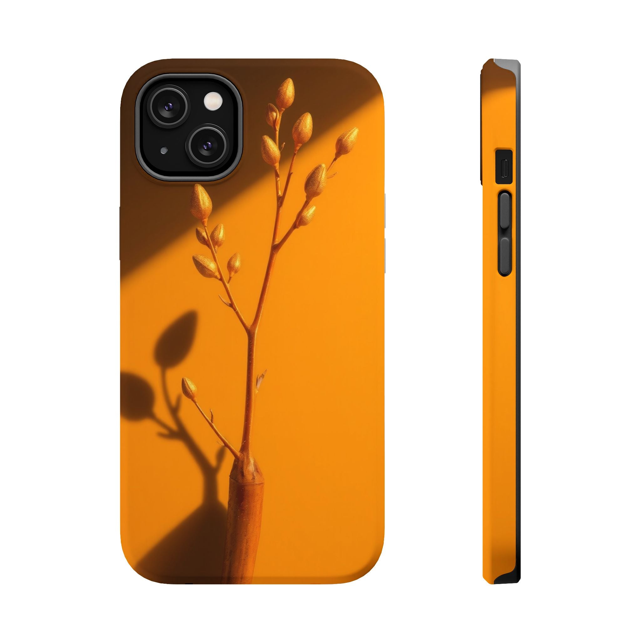iPhone Mustard And Rust Minimalist Stem Slim Everyday iPhone Designer · iPhone C