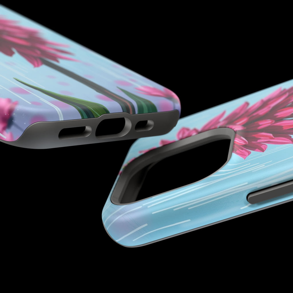 iPhone Cyan And Magenta Spring Shower Bloom Slim iPhone Everyday · iPhone Case