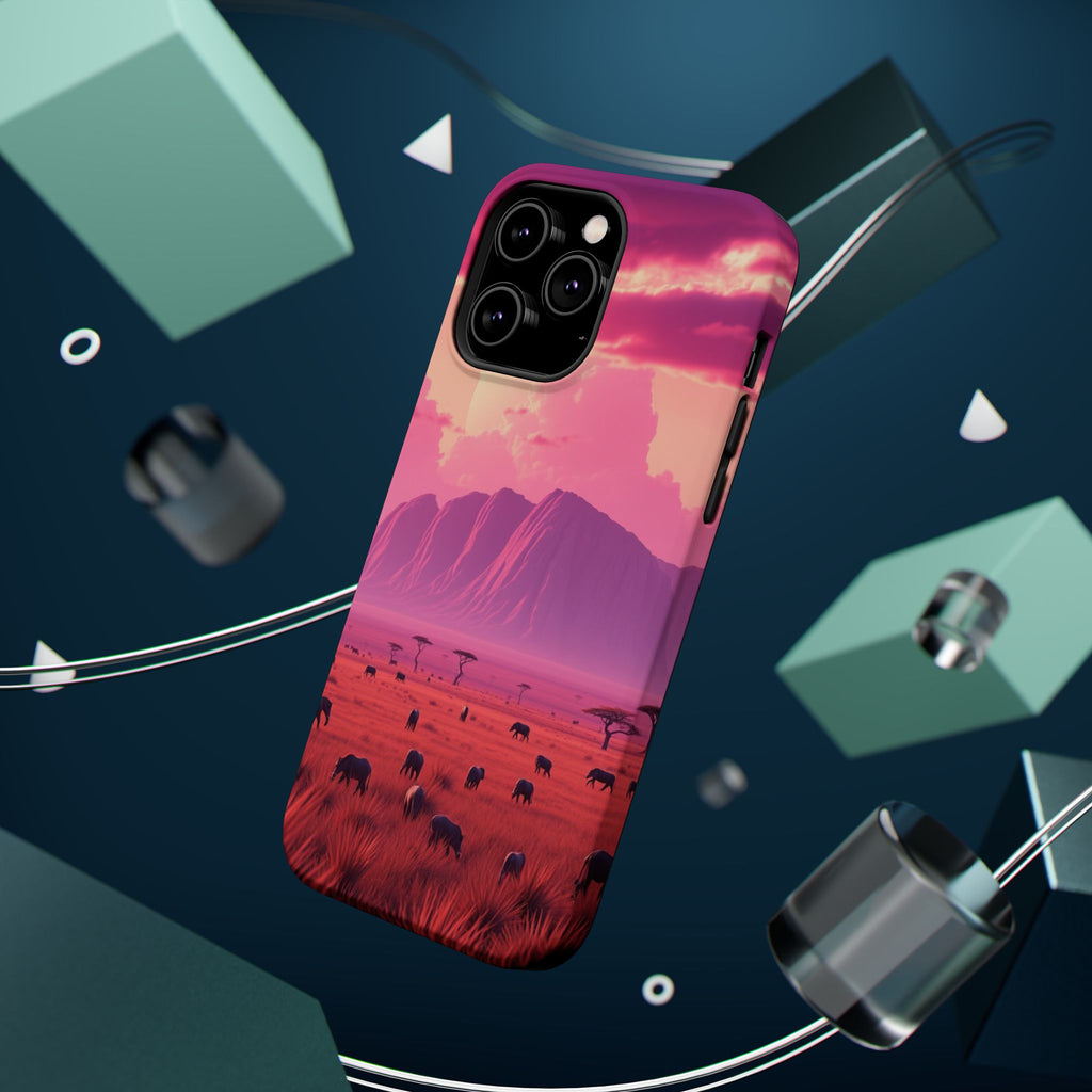 iPhone Cyan And Magenta Savanna Horizon Slim Everyday iPhone Designer · iPhone C