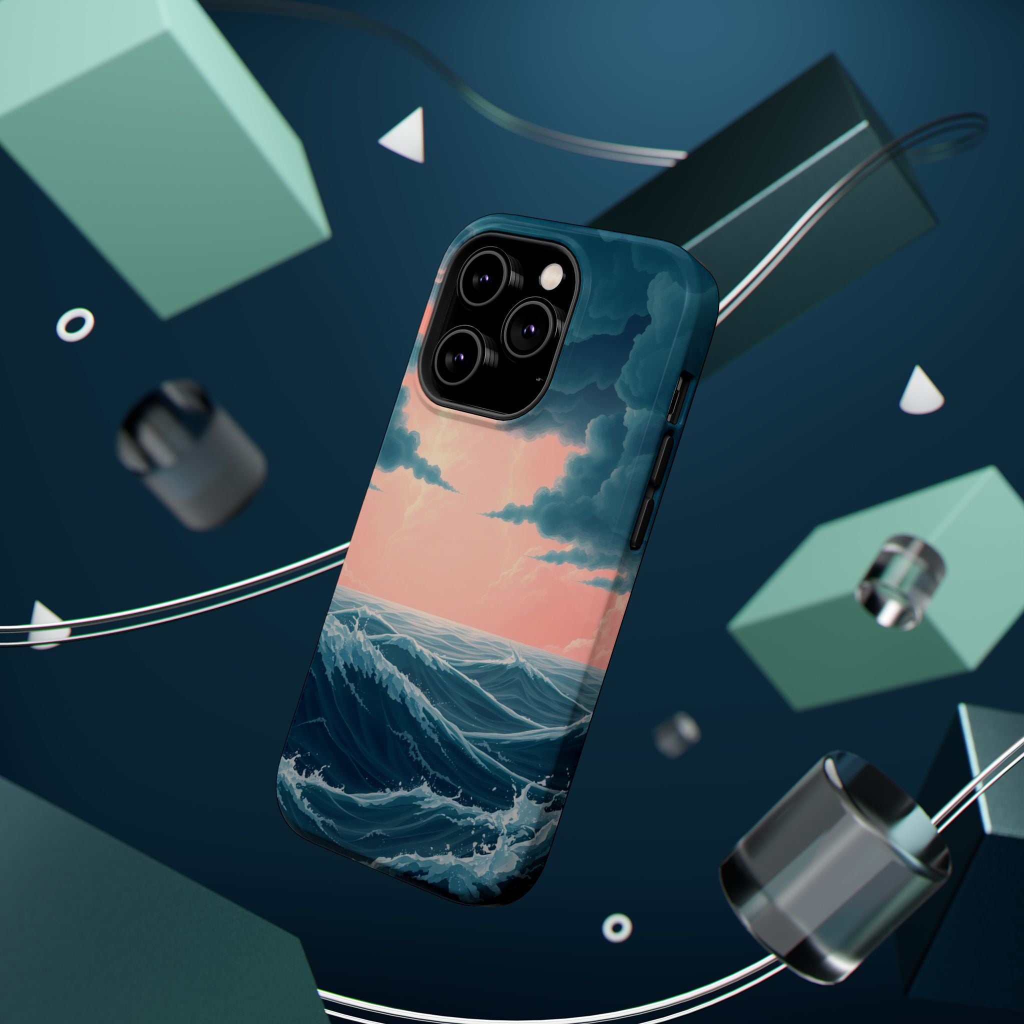 iPhone Storm at Sea 3D Digital Slim Everyday Designer Case · iPhone Case