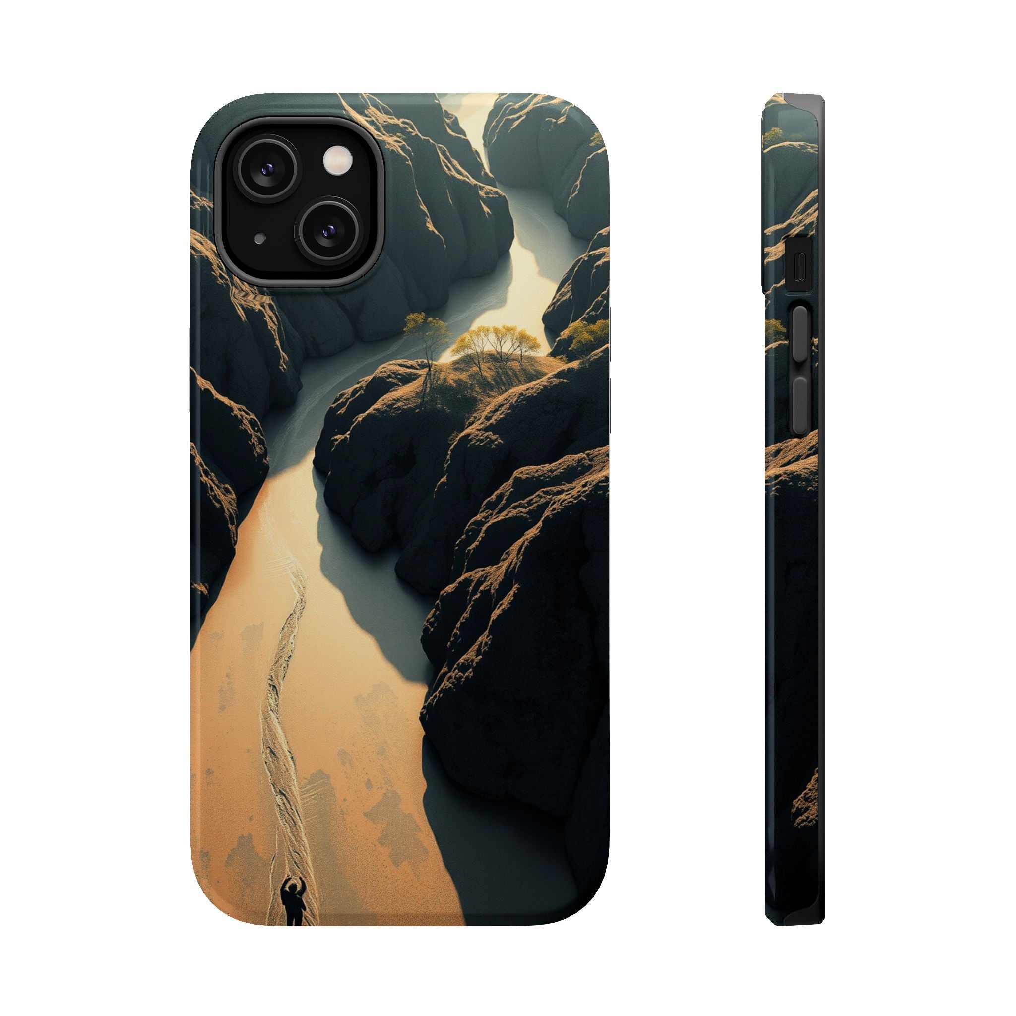 iPhone River Delta Aerial Bold Art Bold Modern Everyday Snap Case · iPhone Case