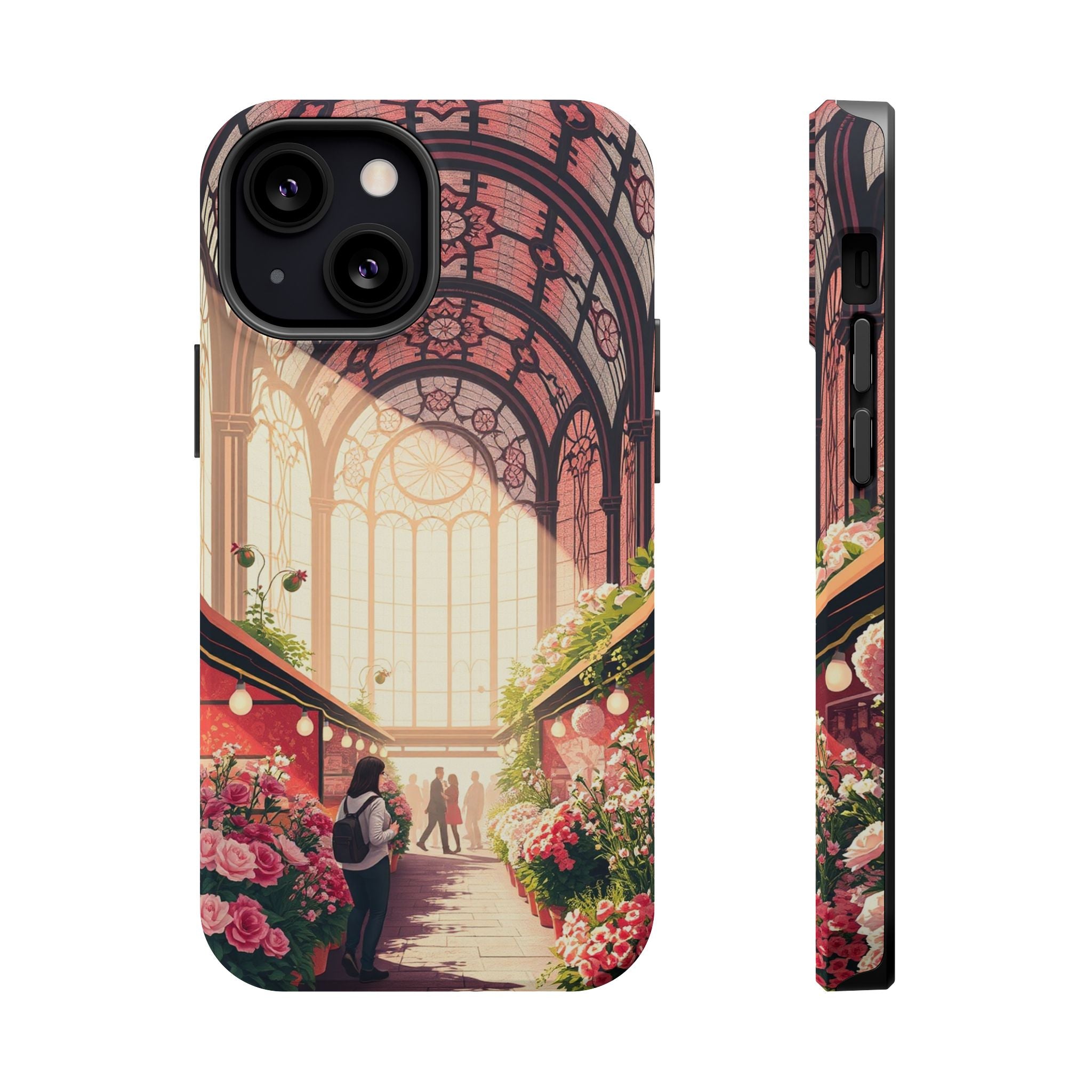 iPhone Flower Market Stained Glass Bold Modern Everyday Snap Case · iPhone Case