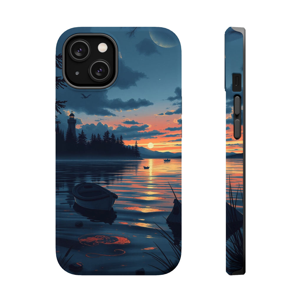iPhone Lake at Twilight Grunge Distressed Slim iPhone Everyday Designer · iPhone