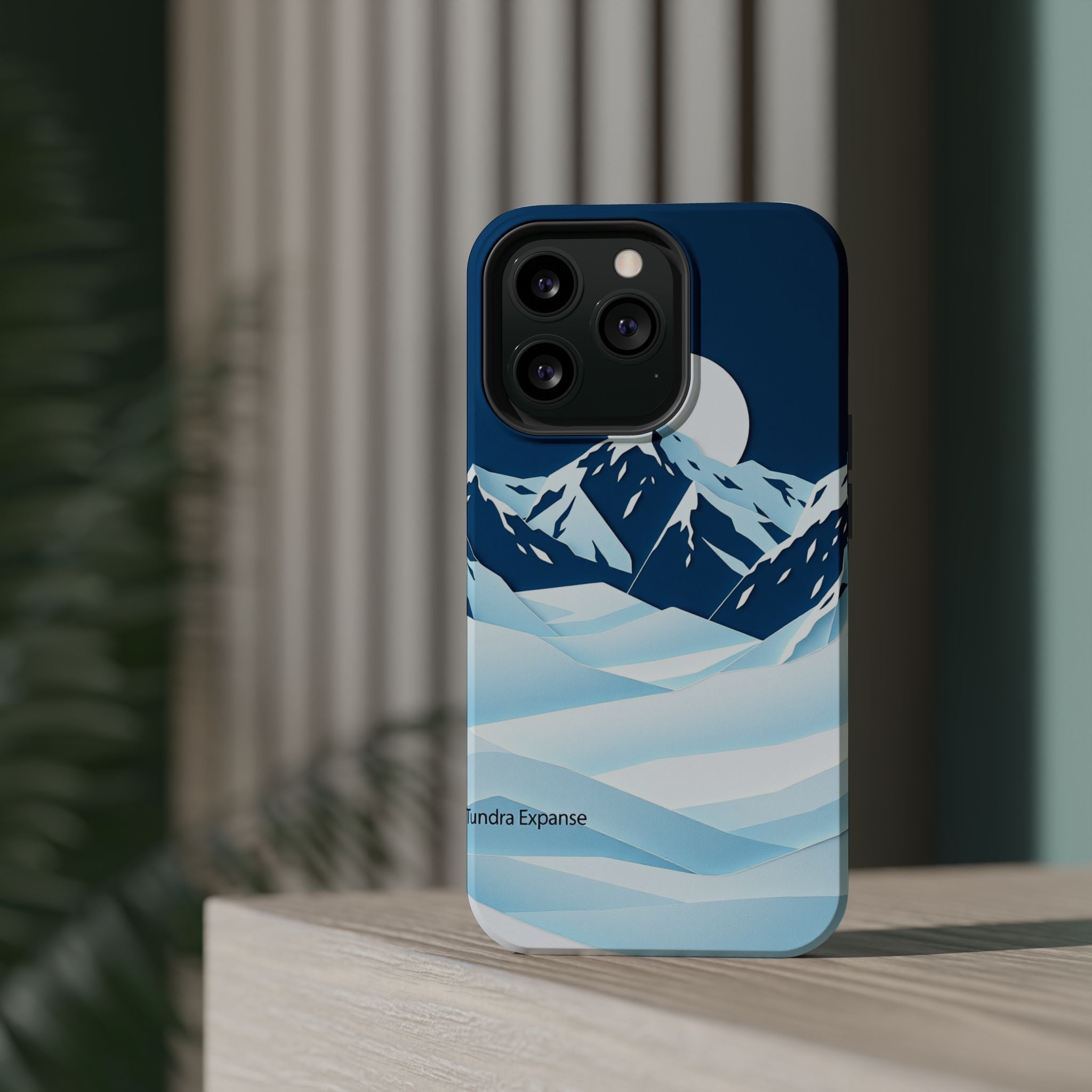 iPhone Midnight Blue And Silver Tundra Expanse Clean iPhone 12 Minimal · iPhone