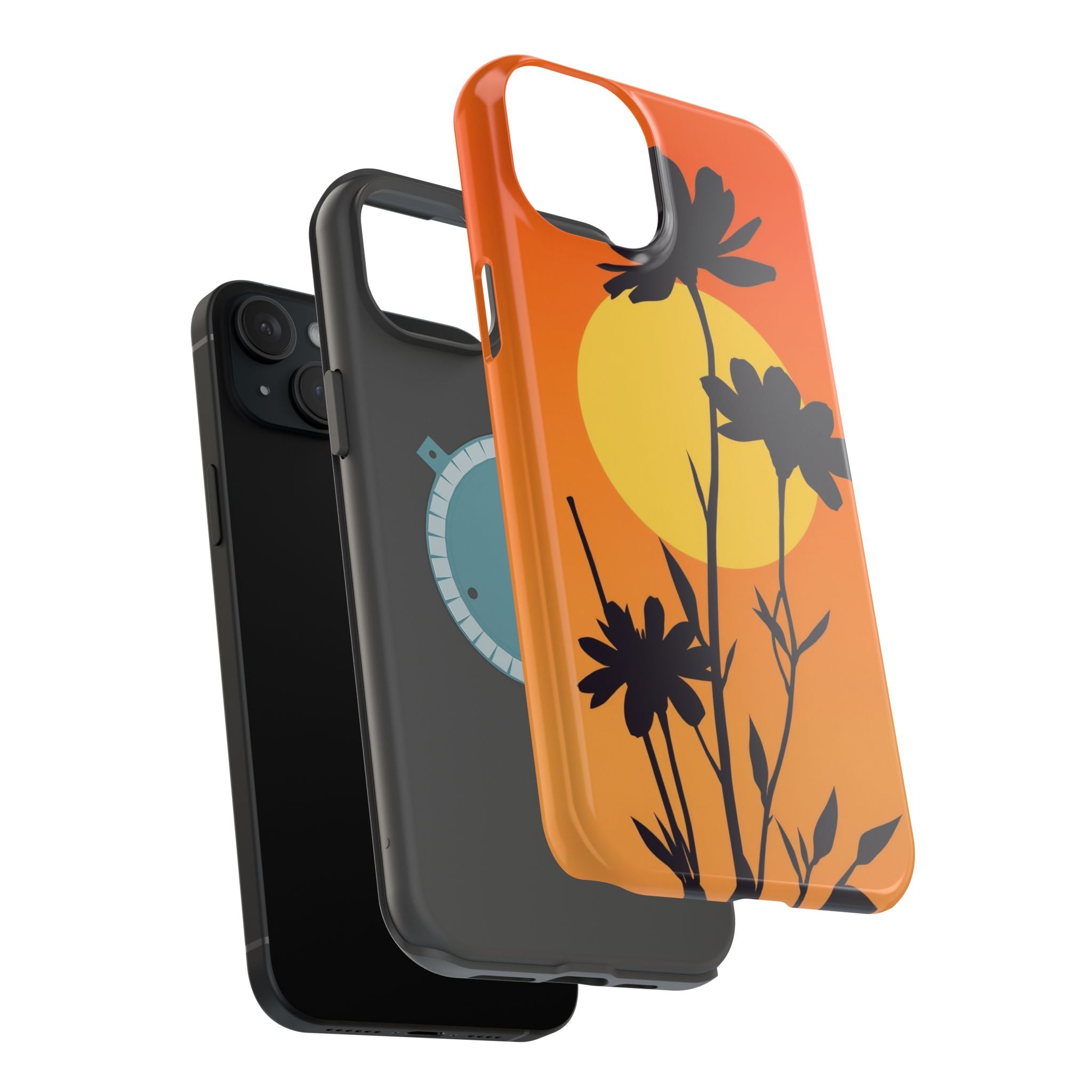 iPhone Vibrant Floral Silhouette Design Slim Everyday iPhone Designer · iPhone C