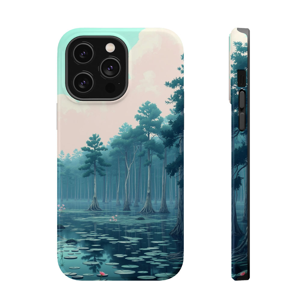 iPhone Serene Cypress Swamp Design 17 Slim Everyday Designer Case · iPhone Case