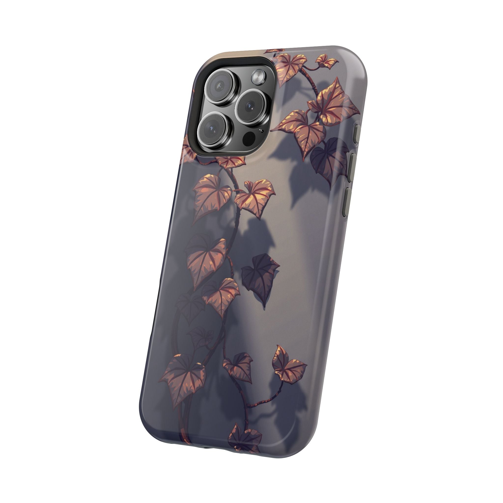 iPhone Charcoal And Copper Art Nouveau Vine Soft iPhone 13 Finish · iPhone Case