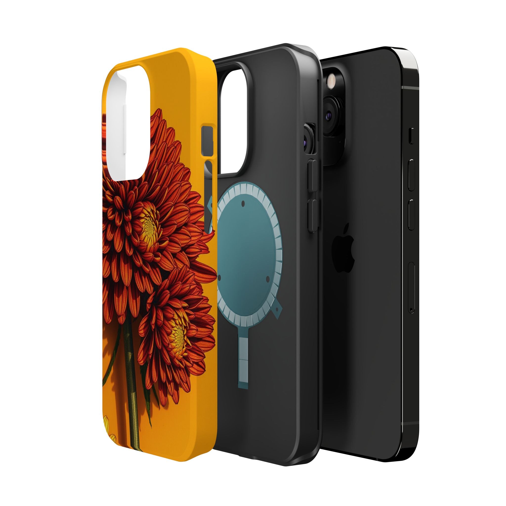 iPhone Mustard And Rust Ranunculus Stack Slim Everyday iPhone 14 · iPhone Case