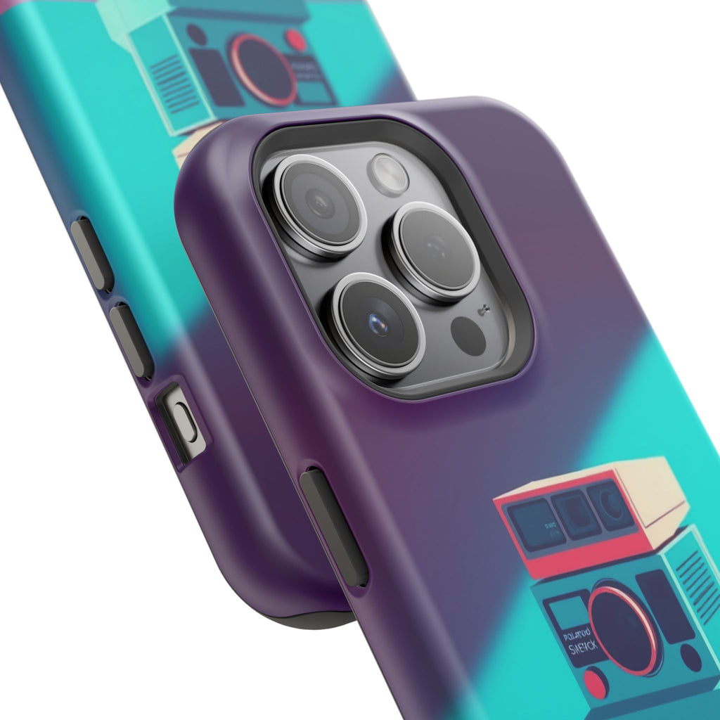 iPhone Polaroid Stack Memory Pop Art Bold Slim Everyday Designer Case · iPhone C