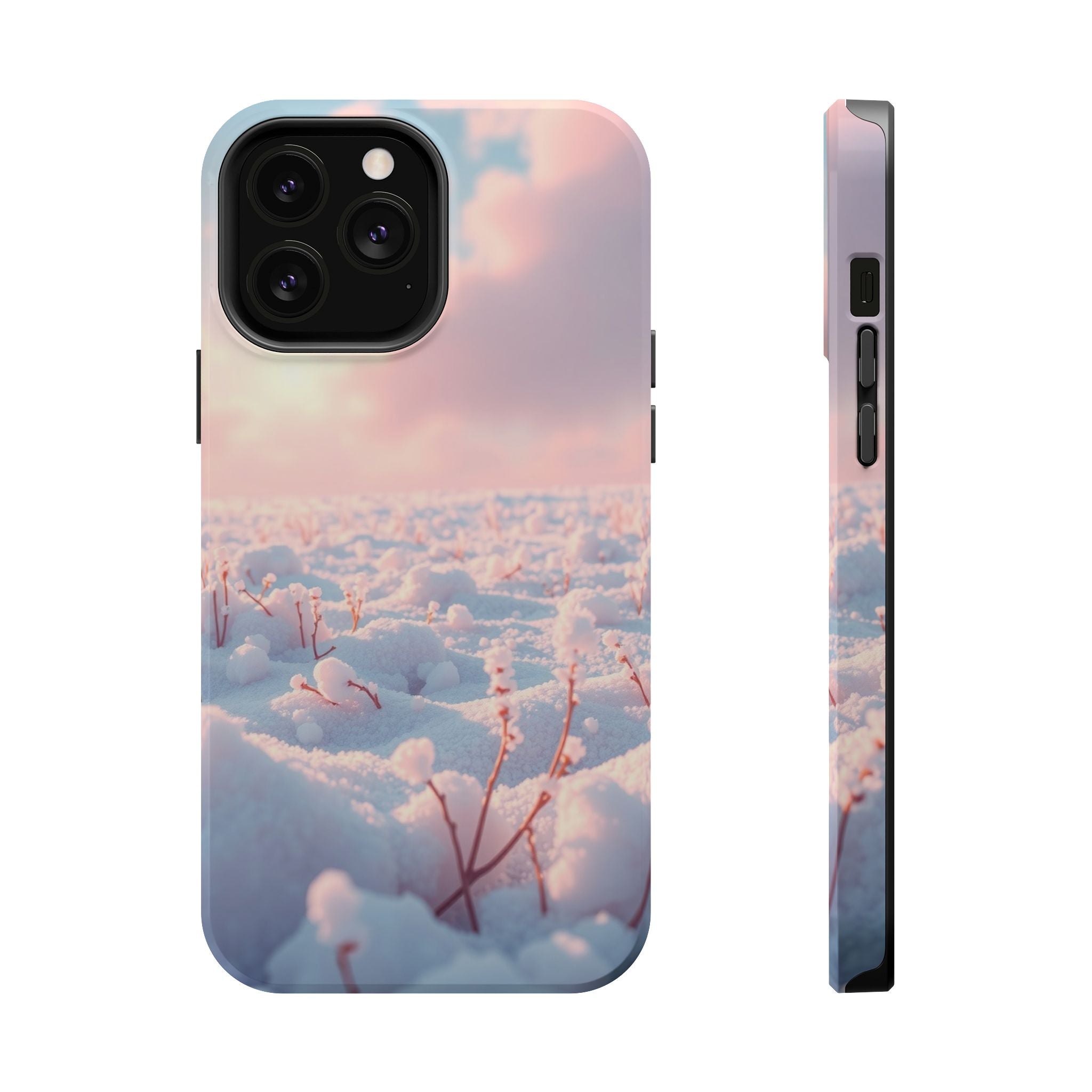 iPhone Snow Field Enchanted Art 13 Bold Modern Everyday Snap Case · iPhone Case
