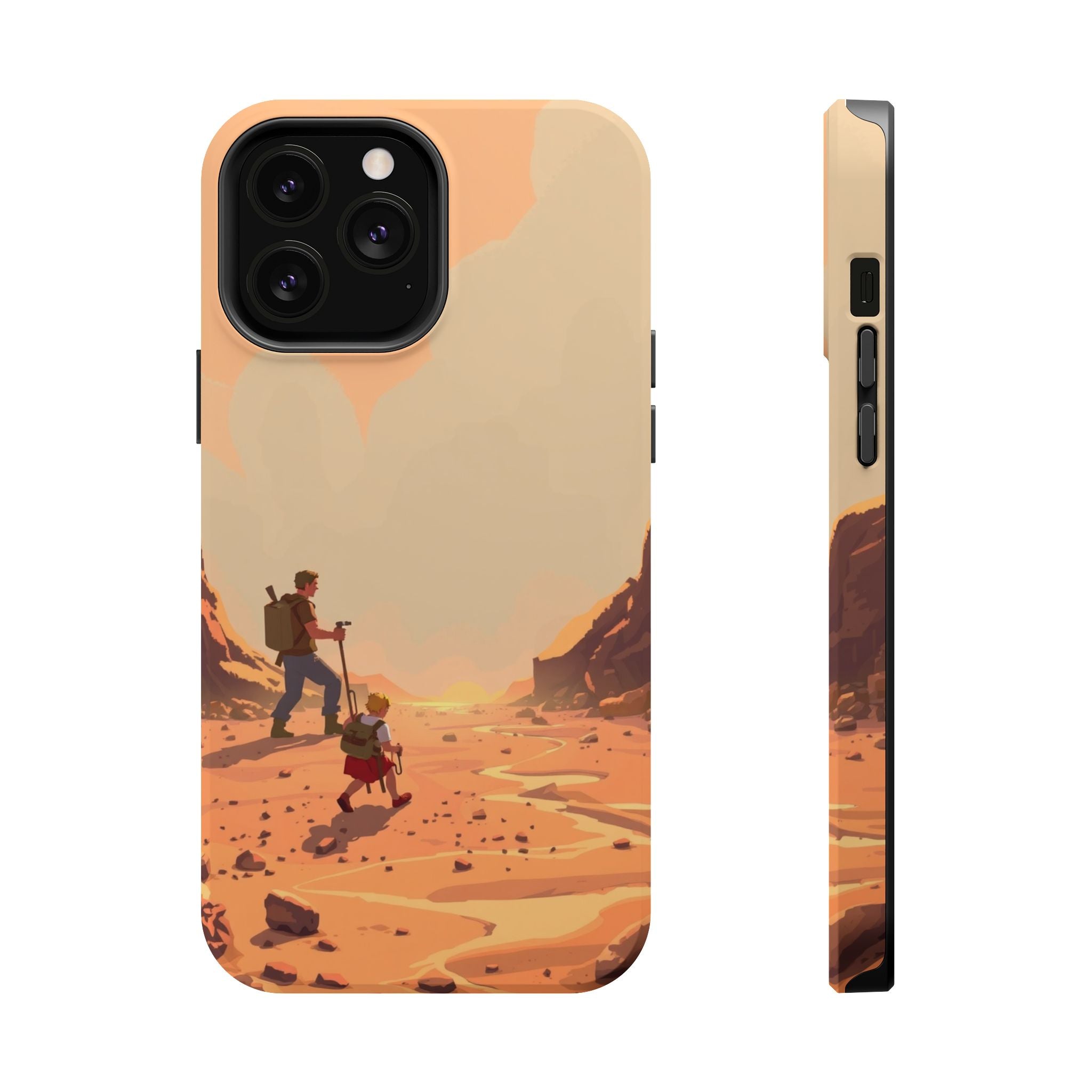 iPhone Burnt Orange And Sand Barely Surviving Slim Everyday Designer Case · iPho