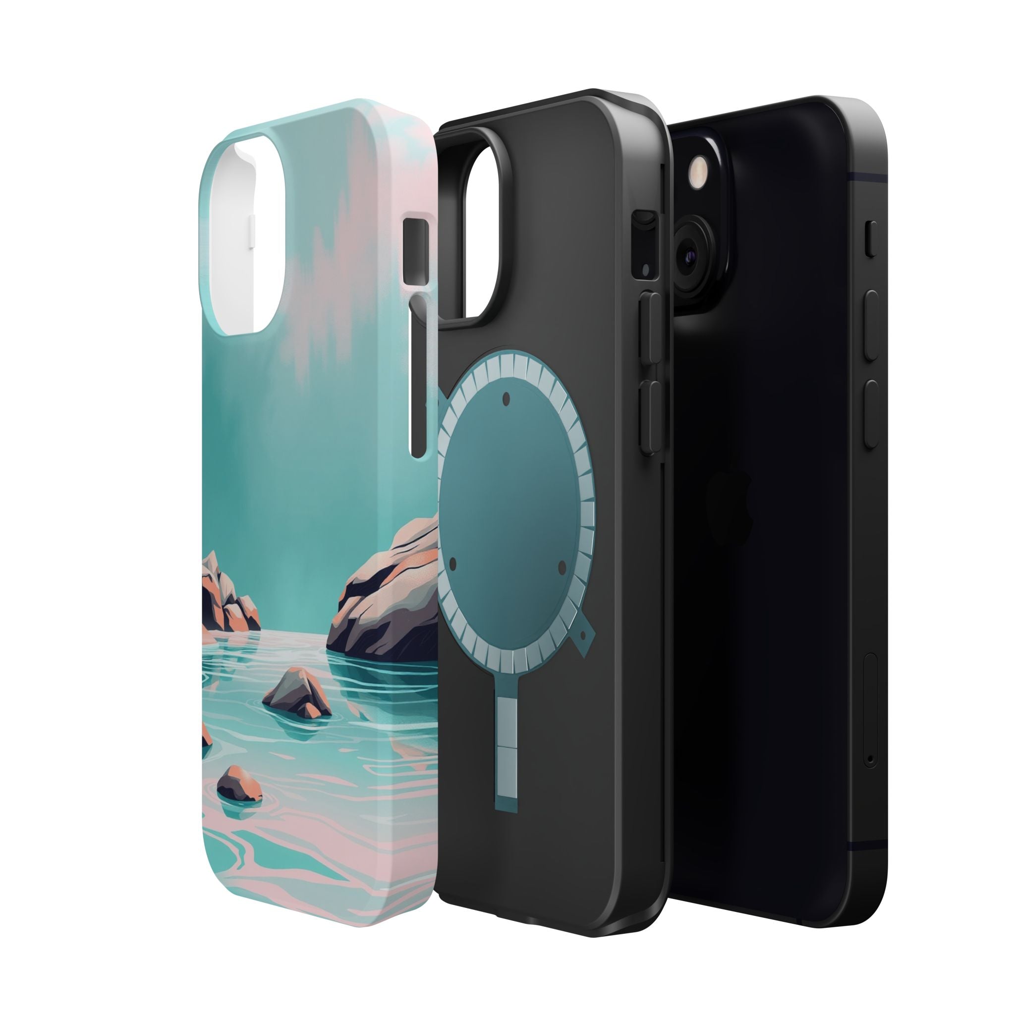 iPhone Vibrant Tidal Pool Design Bold Modern Everyday Snap Case · iPhone Case