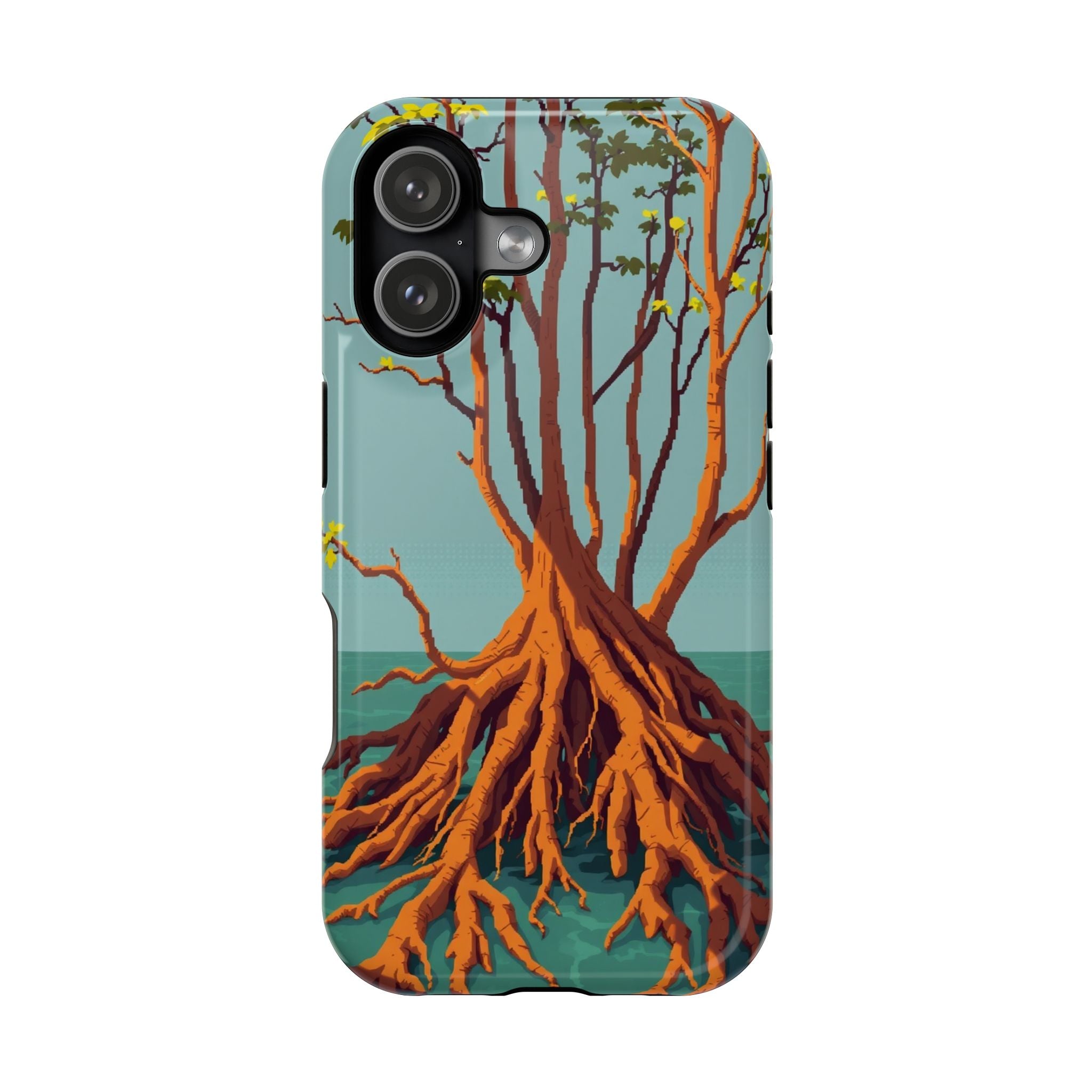 iPhone Mustard And Rust Mangrove Roots Slim Everyday iPhone 13 Designer · iPhone