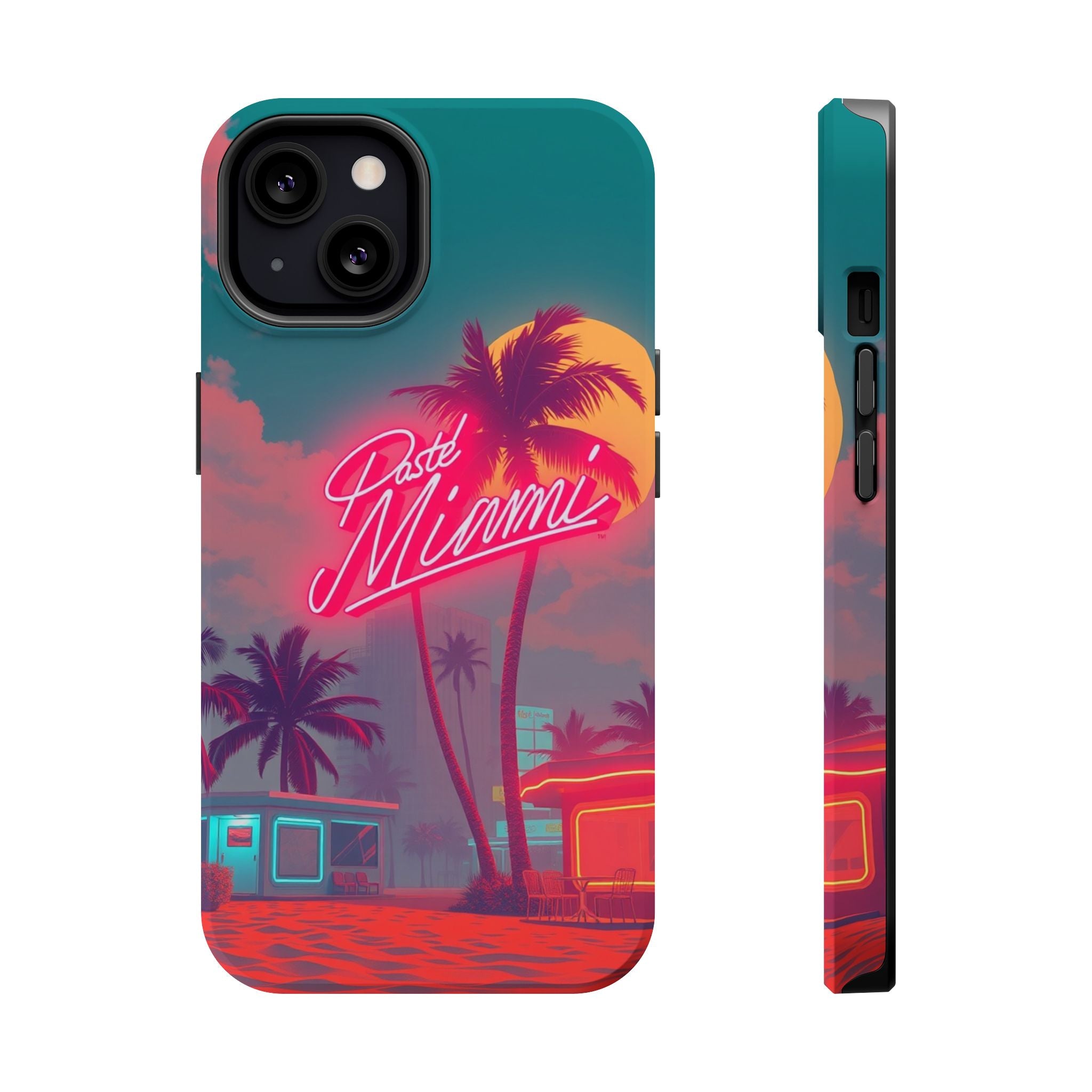 iPhone 1980s Pastel Miami Enchanted Art Slim Everyday Designer Case · iPhone Cas