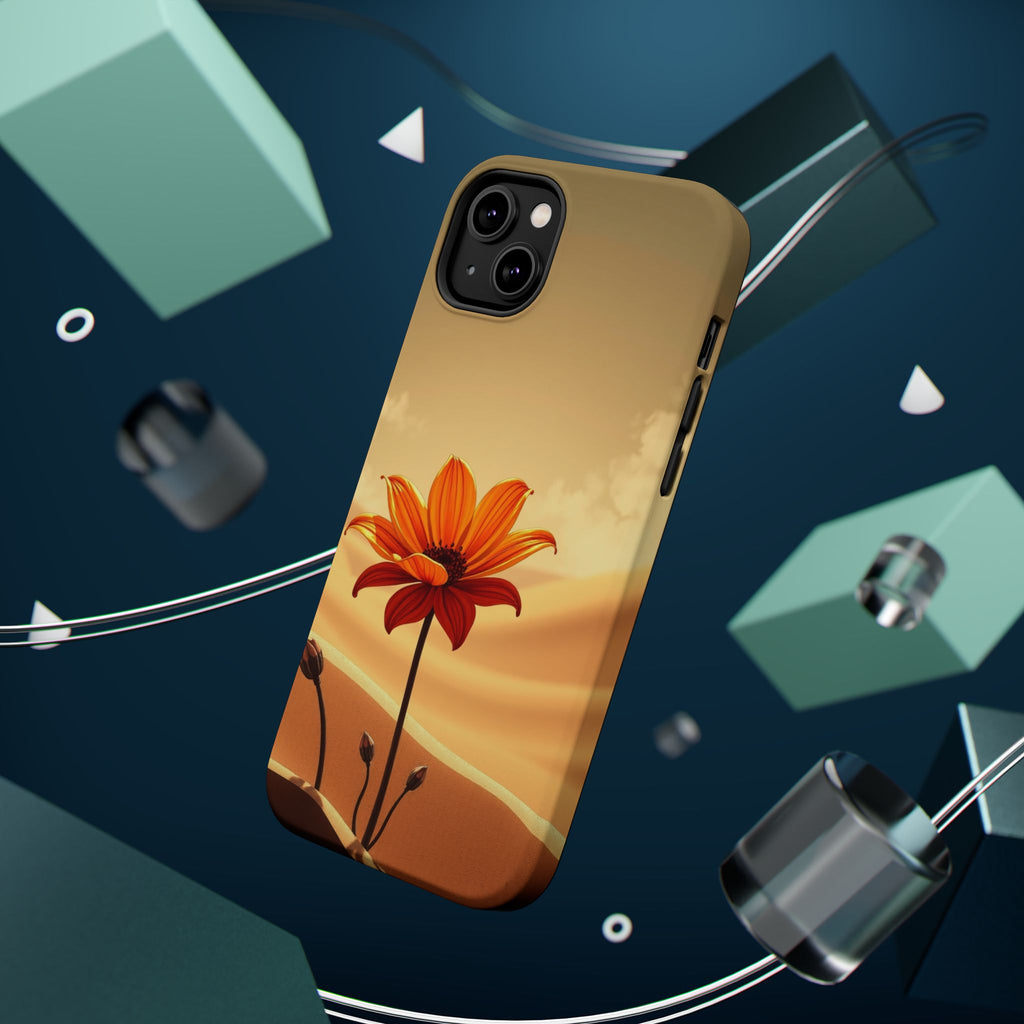 iPhone Neon Floral Dark Gothic Ink Bold Modern Everyday Snap Case · iPhone Case