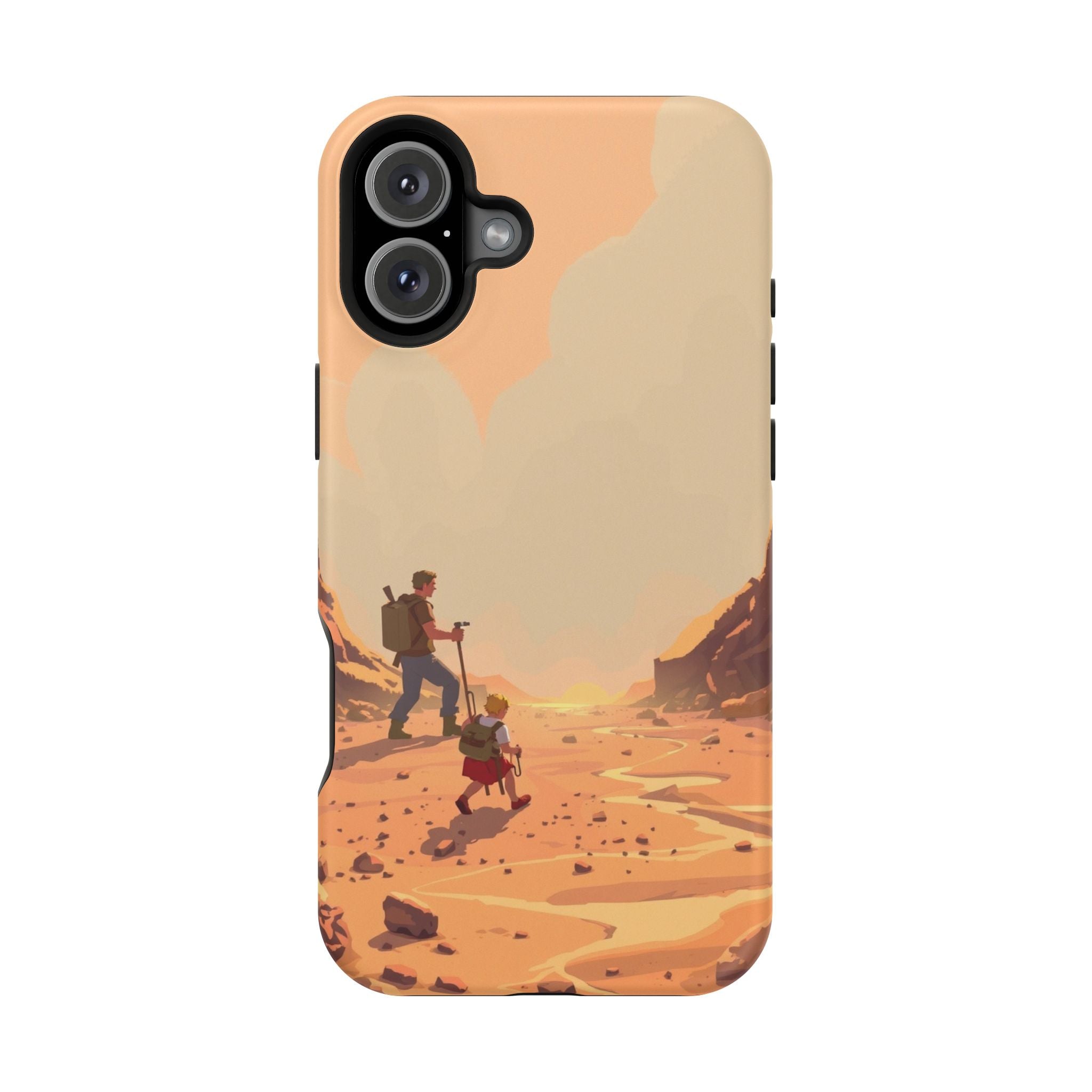iPhone Burnt Orange And Sand Barely Surviving Slim Everyday Designer Case · iPho