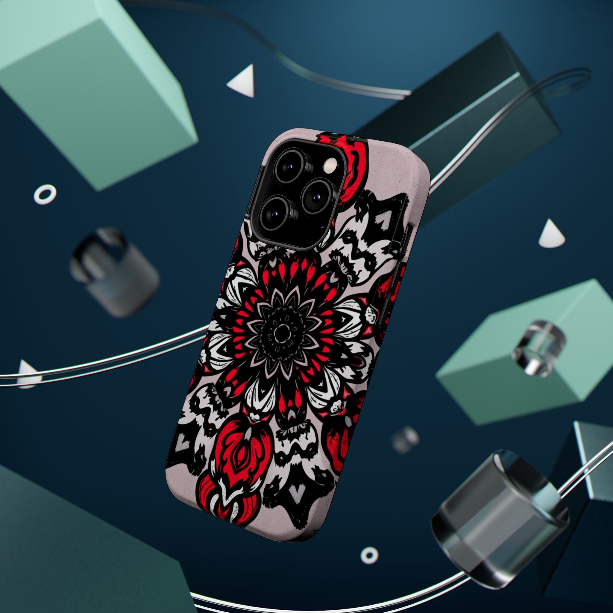 iPhone Floral Mandala Bold Art Slim Everyday Designer Case · iPhone Case