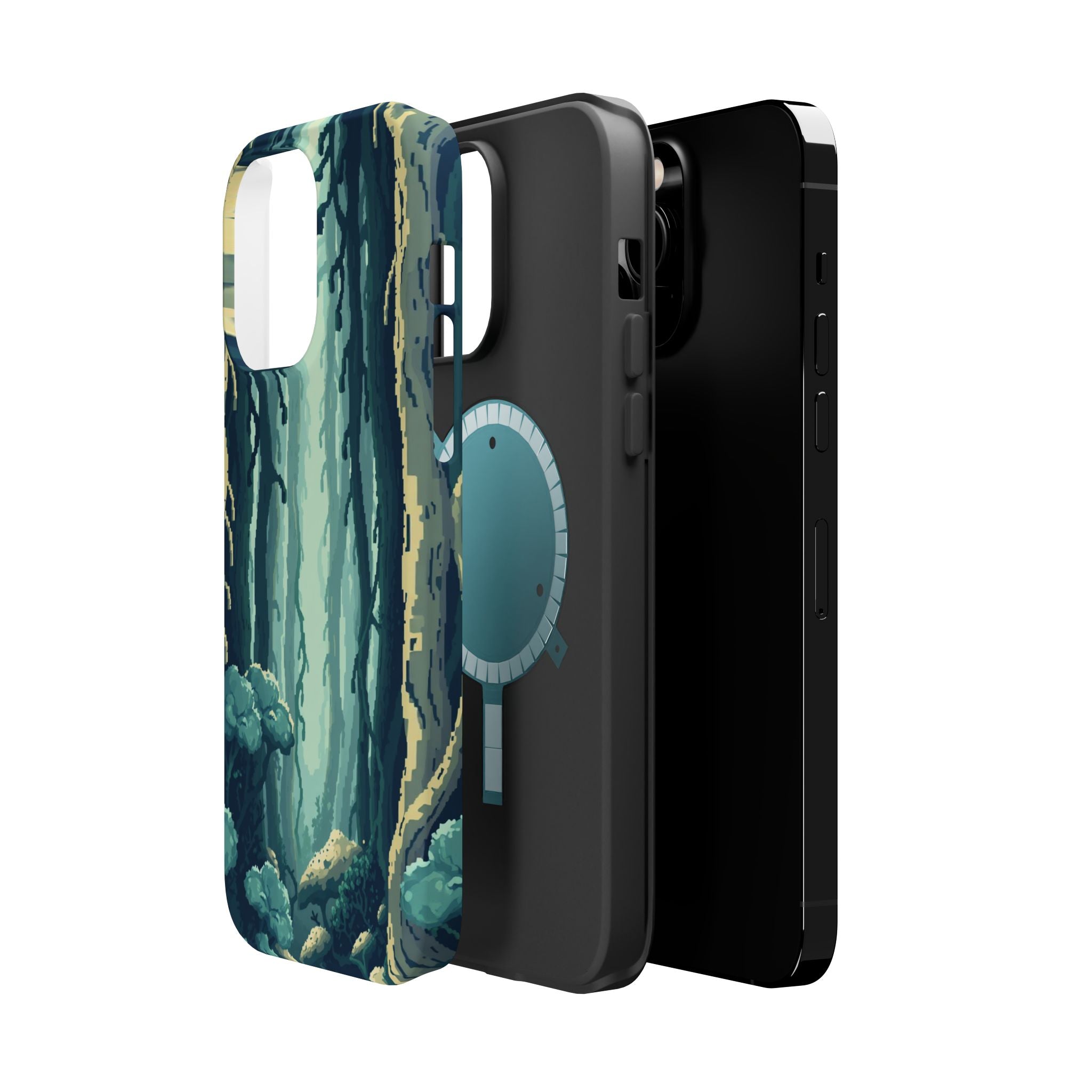iPhone Kelp Forest Pixel Art -Bit Bold Modern Everyday Snap Case · iPhone Case