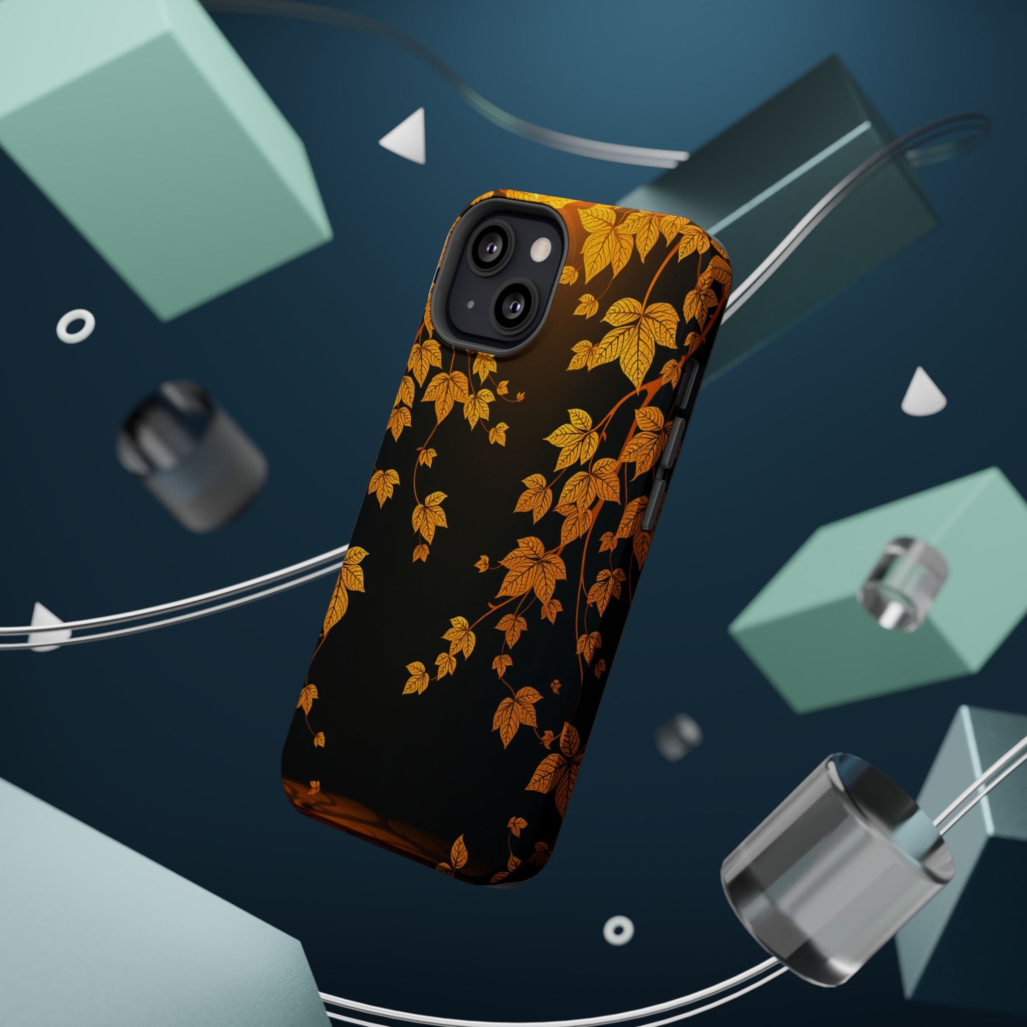 iPhone Mustard And Rust Art Nouveau Vine Slim Everyday iPhone 14 · iPhone Case