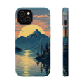 iPhone Lake at Twilight Pixel Art -Bit Slim Everyday Designer Case · iPhone Case