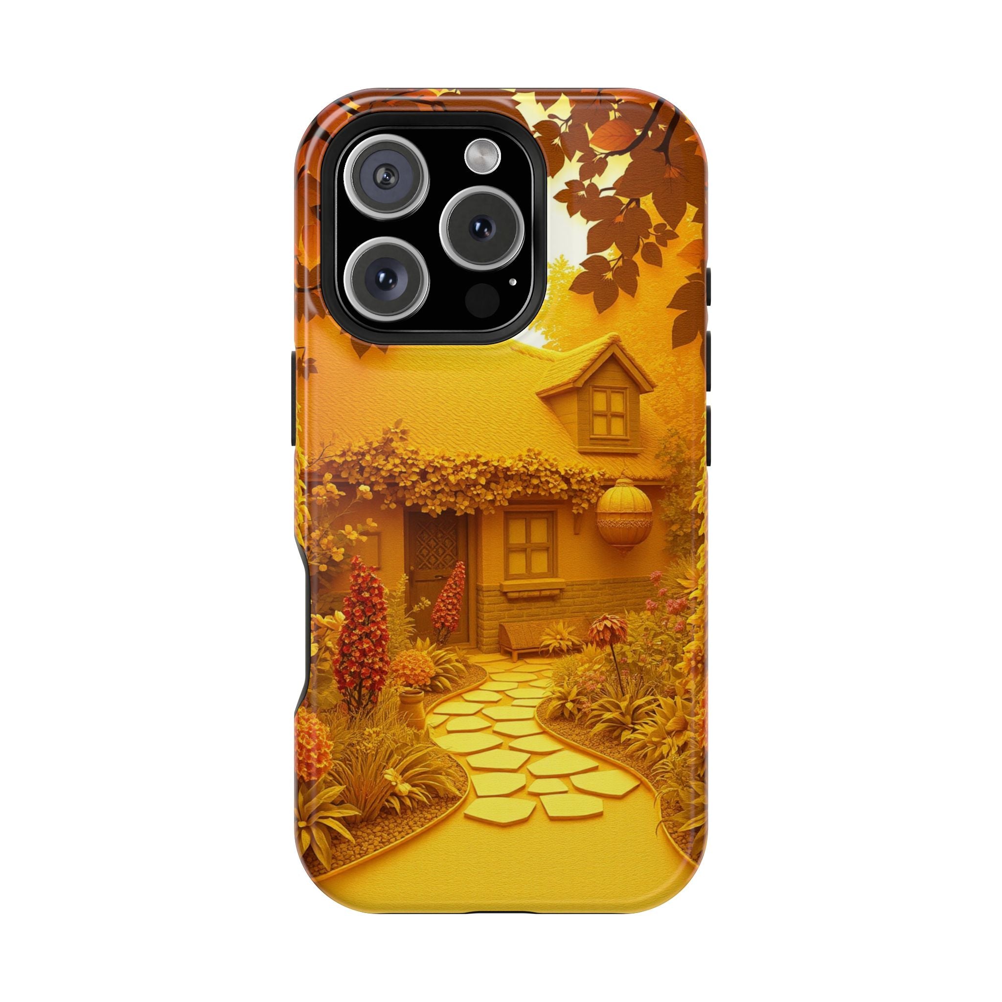 iPhone Vibrant Cottage Garden Design Slim Everyday Designer Case · iPhone Case