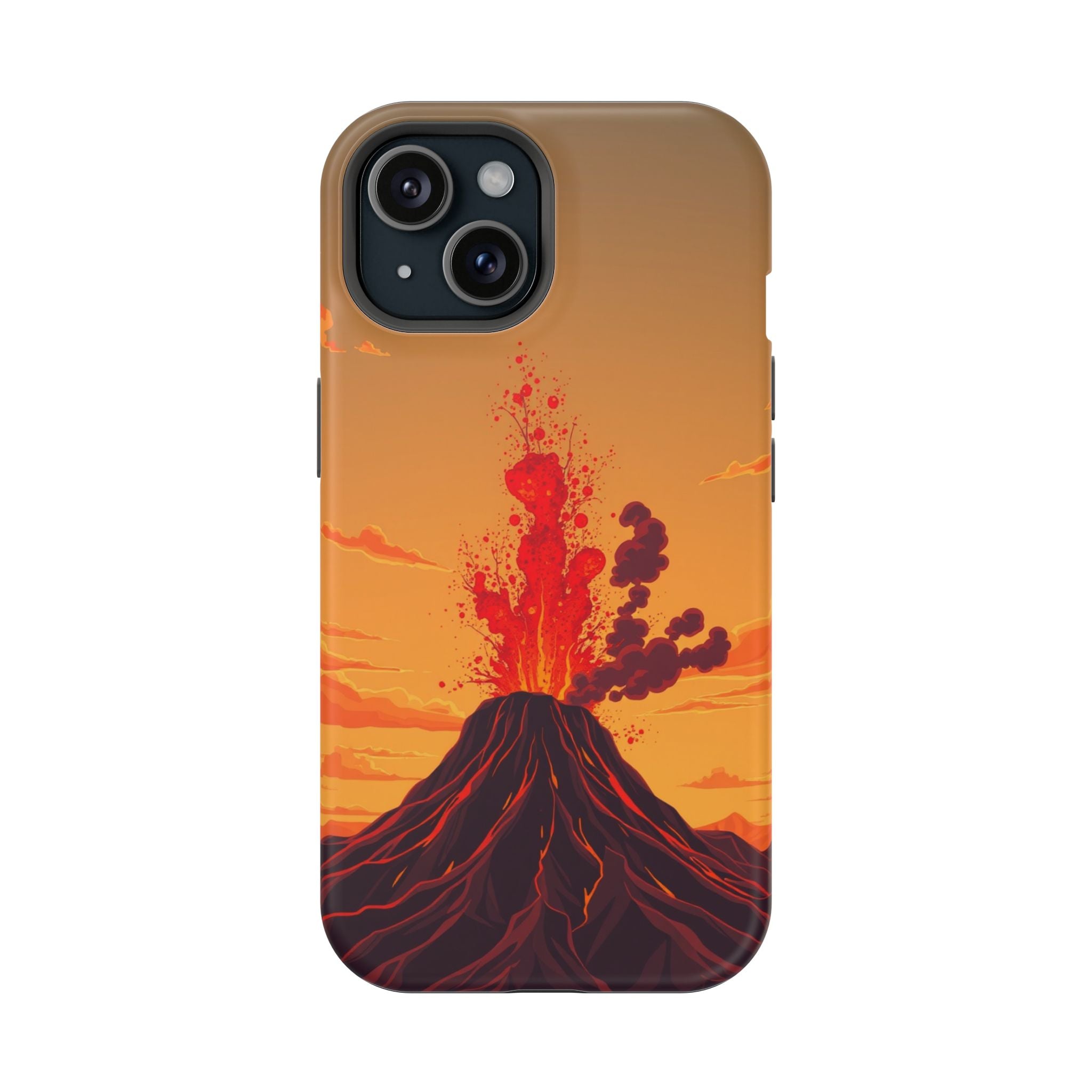 iPhone Sunset Amber And Peach Volcanic Eruption Soft iPhone Finish · iPhone Case