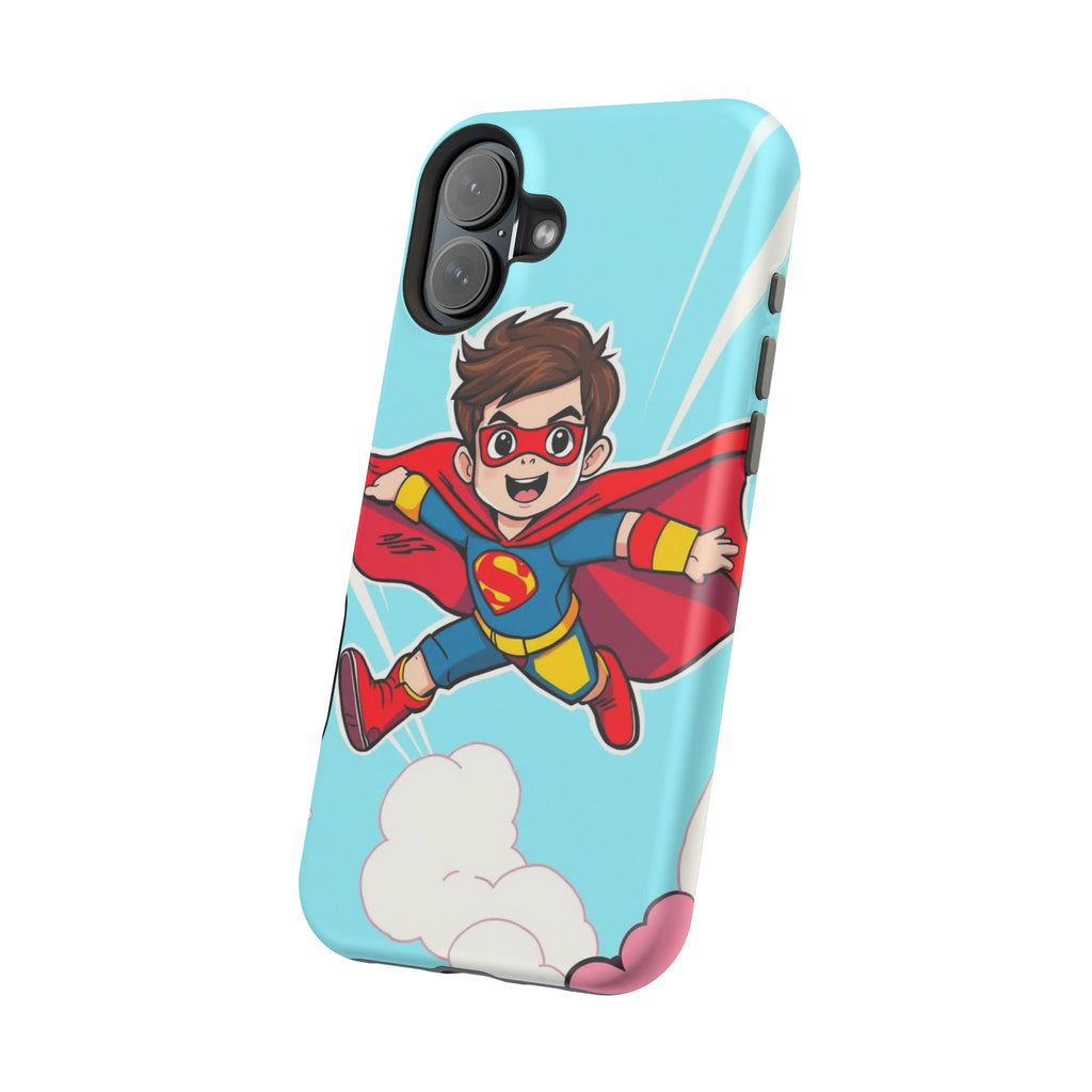 iPhone Kid Superhero Flying Kids Fun iPhone Phone Case Gift Slim · iPhone Case