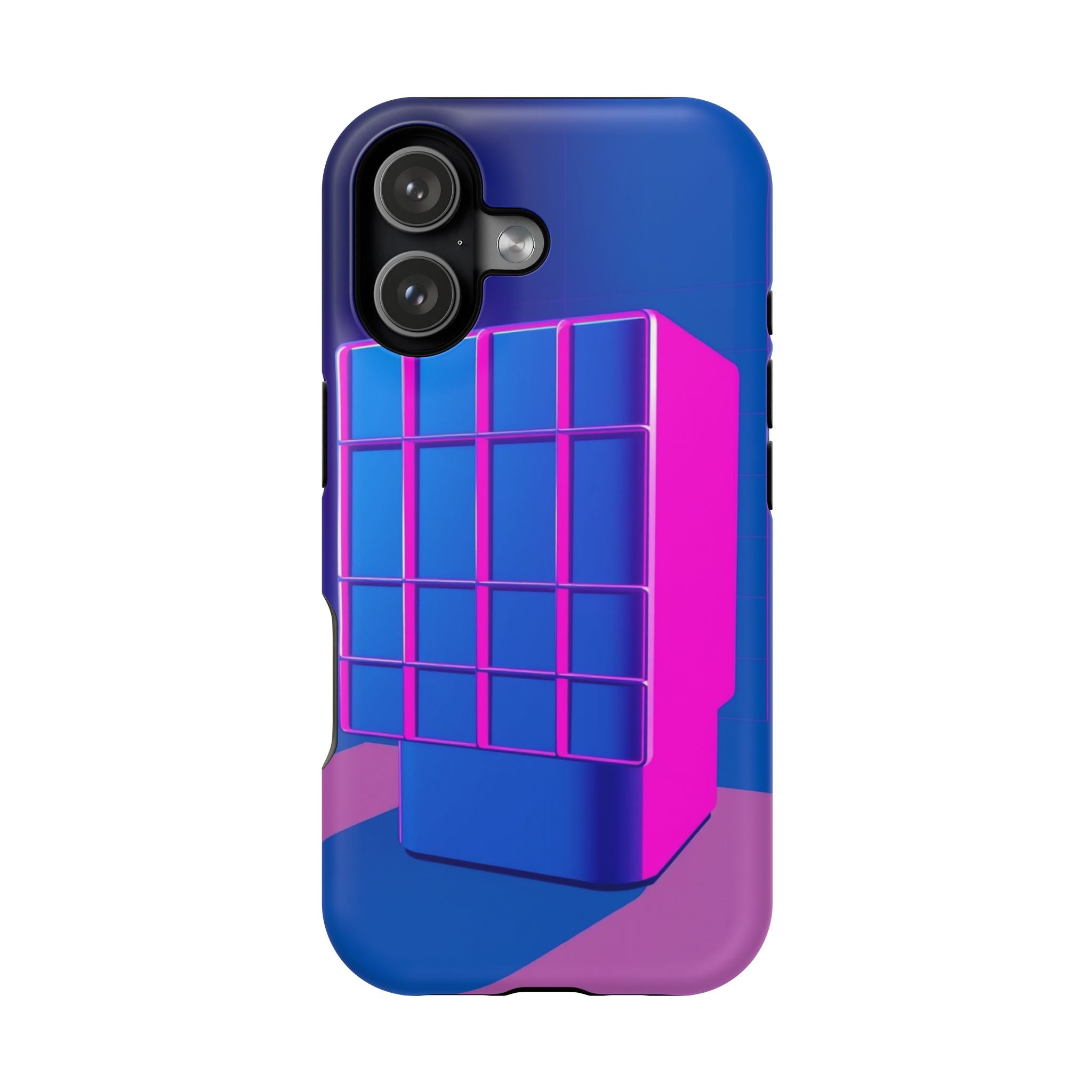 iPhone Earthy 80s Grid Synthwave Design Slim Everyday Designer Case · iPhone Cas