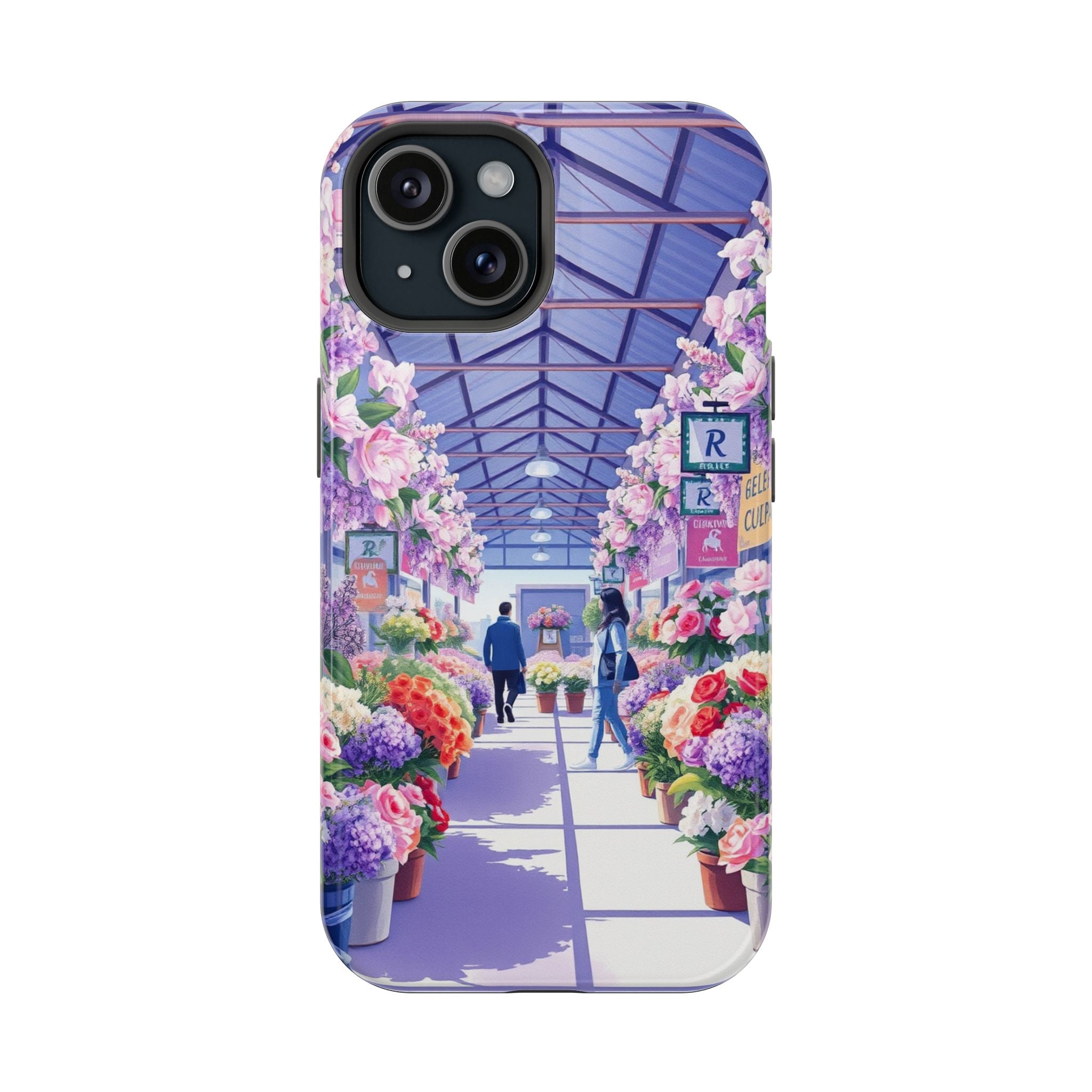 iPhone Flower Market Cinematic Art Clean Minimal Snap Cas Slim Snap Case · iPhon