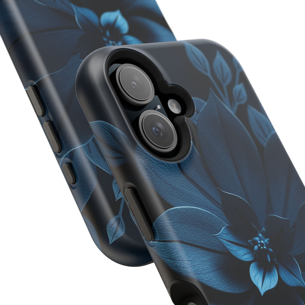 iPhone Midnight Blue And Silver Floral Dark Academia iPhone Slim · iPhone Case