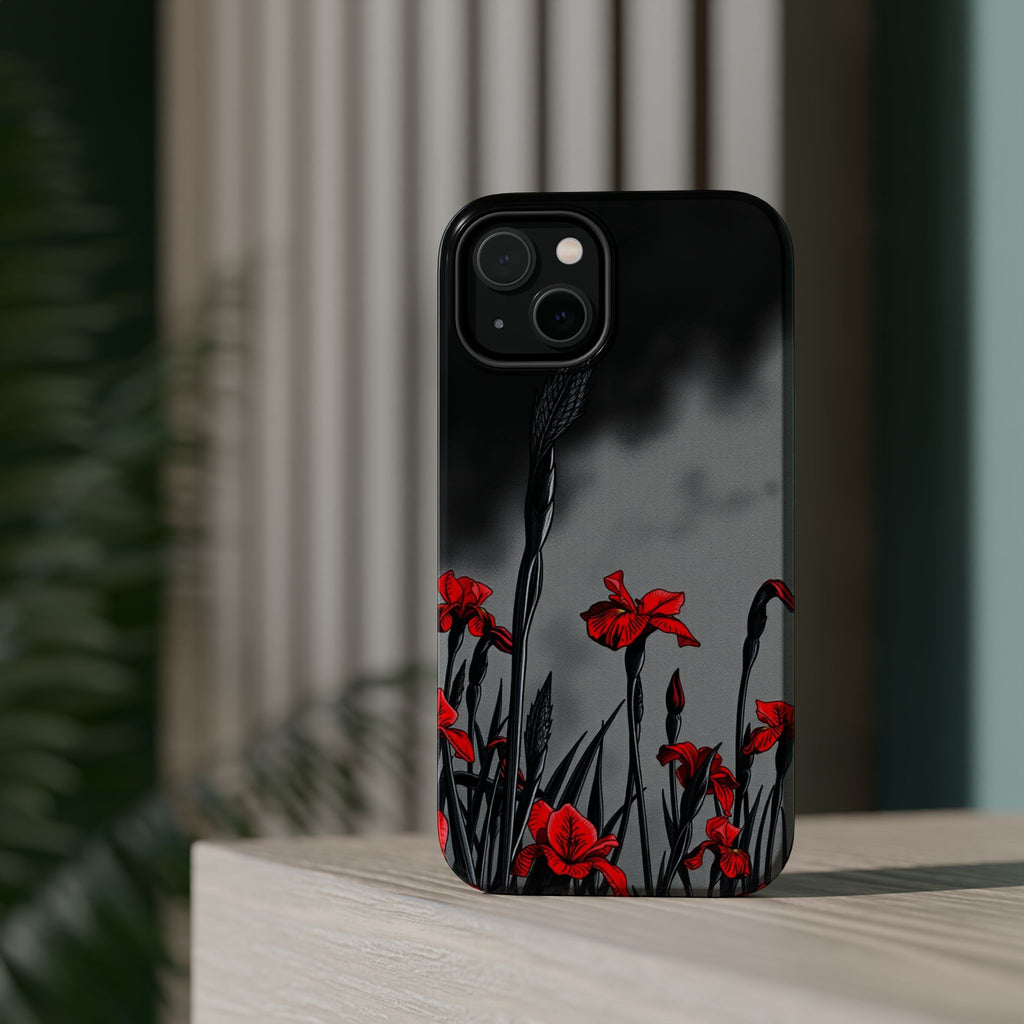 iPhone Iris Garden Cinematic Art Soft Finish Everyday Cas Slim Snap Case · iPhon